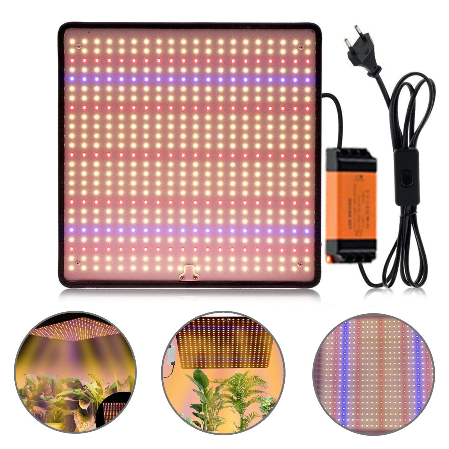 OKWISH Pflanzenlampe Pflanzenlampe, 3500K 1000W LED günstig online kaufen