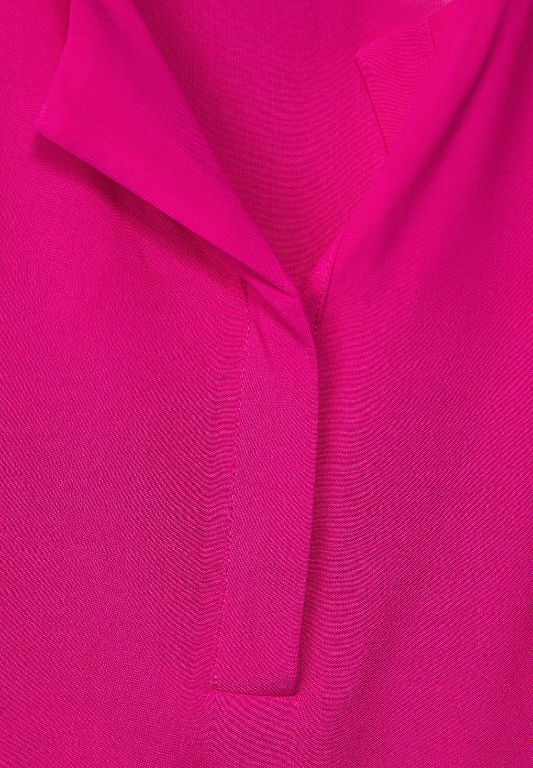 Bluse Nicht One ONE Shirtbluse in (1-tlg) Nu Vorhanden Street Pink STREET Klappenkragen mit