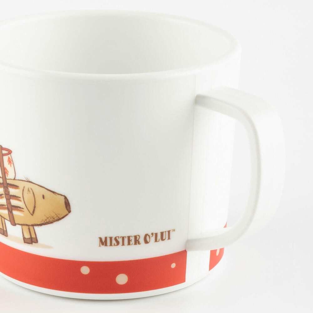Sigikid Tasse Mister O Lui rot, Kunststoff