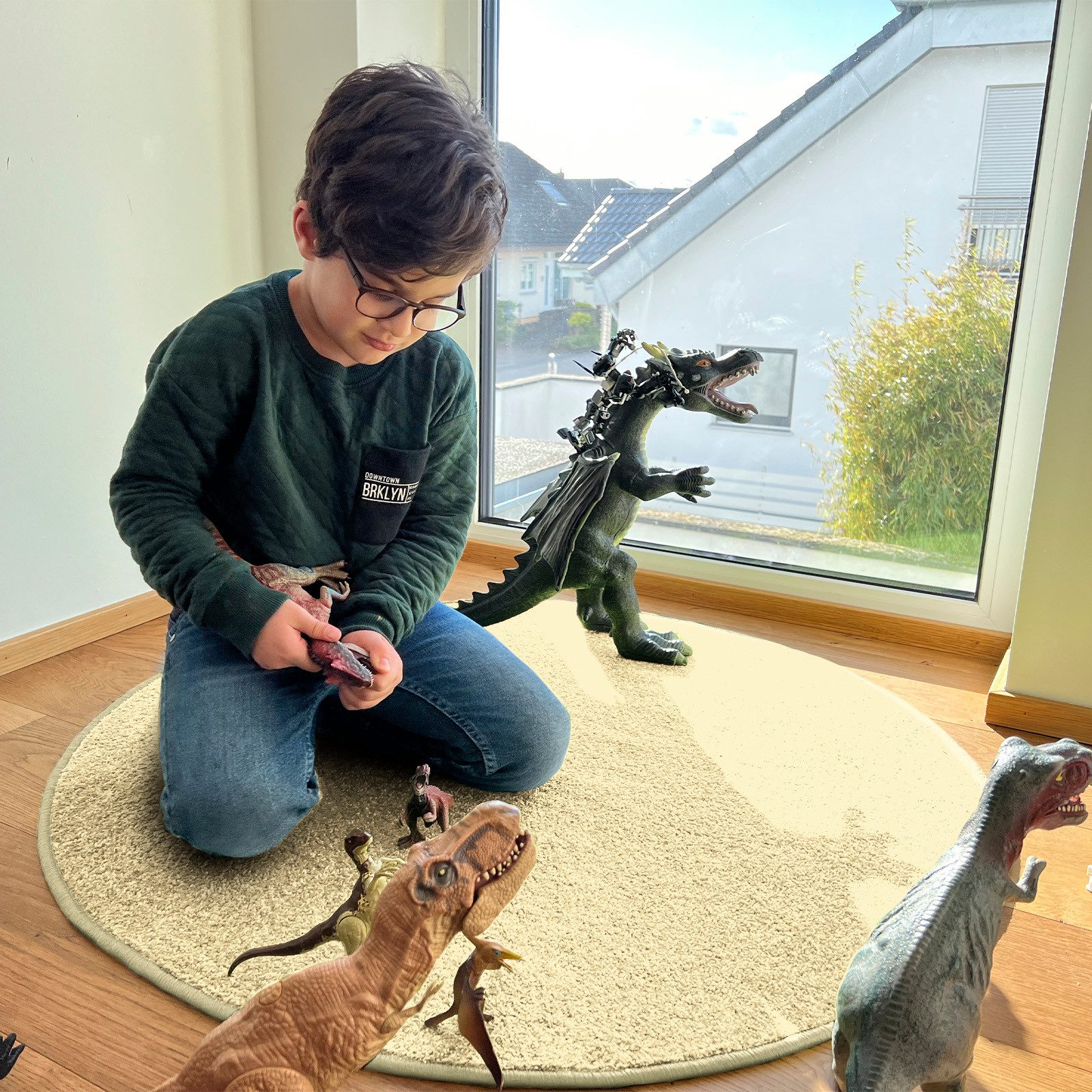 Kubus Kinderteppich Turtle, Individuell einsetzbar, Rund, Verschiedene Größ günstig online kaufen