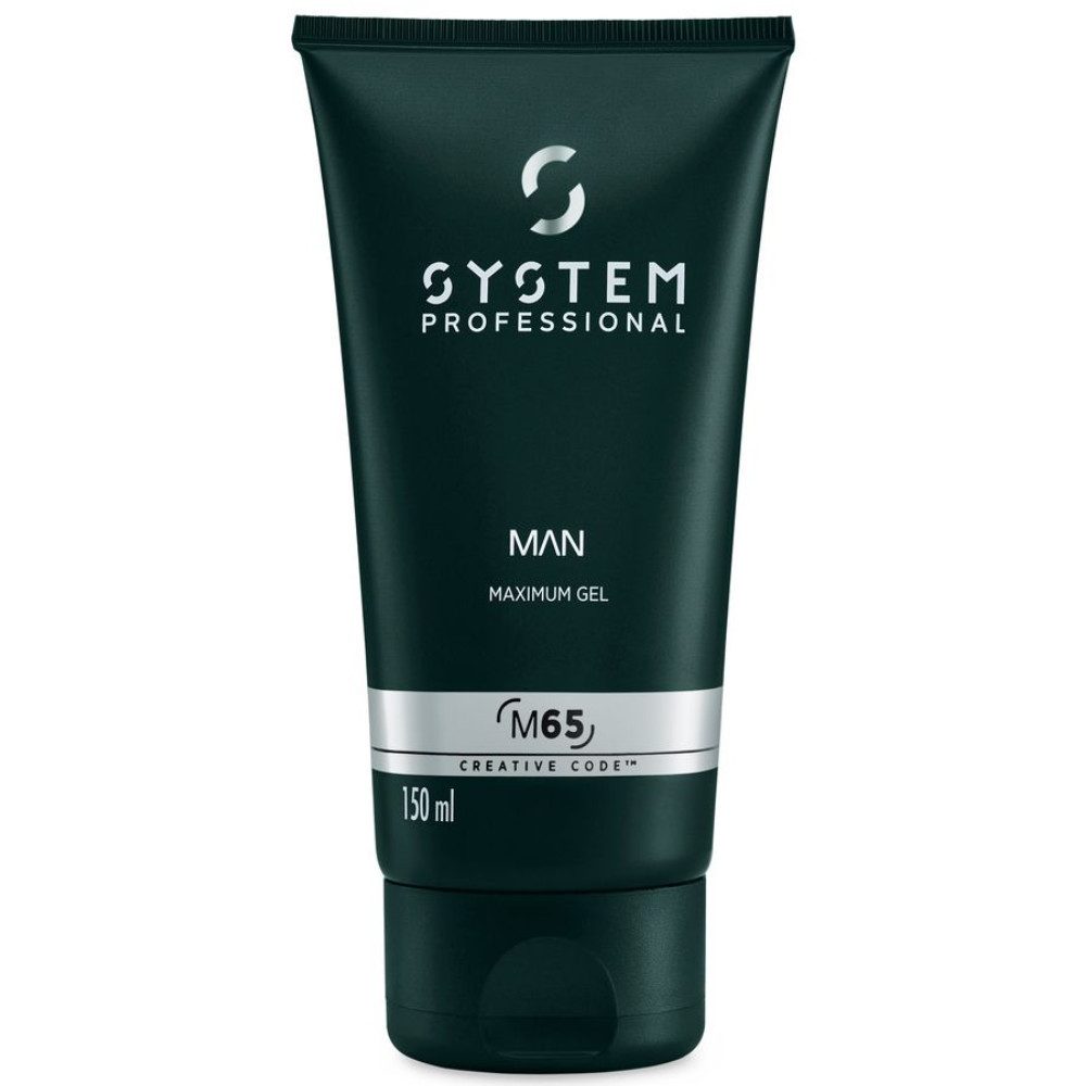 System Professional Haargel System Professional M65 Man Maximum Gel 150 ml – Stylinggel mit starke, 1-tlg., Haargel - Paste