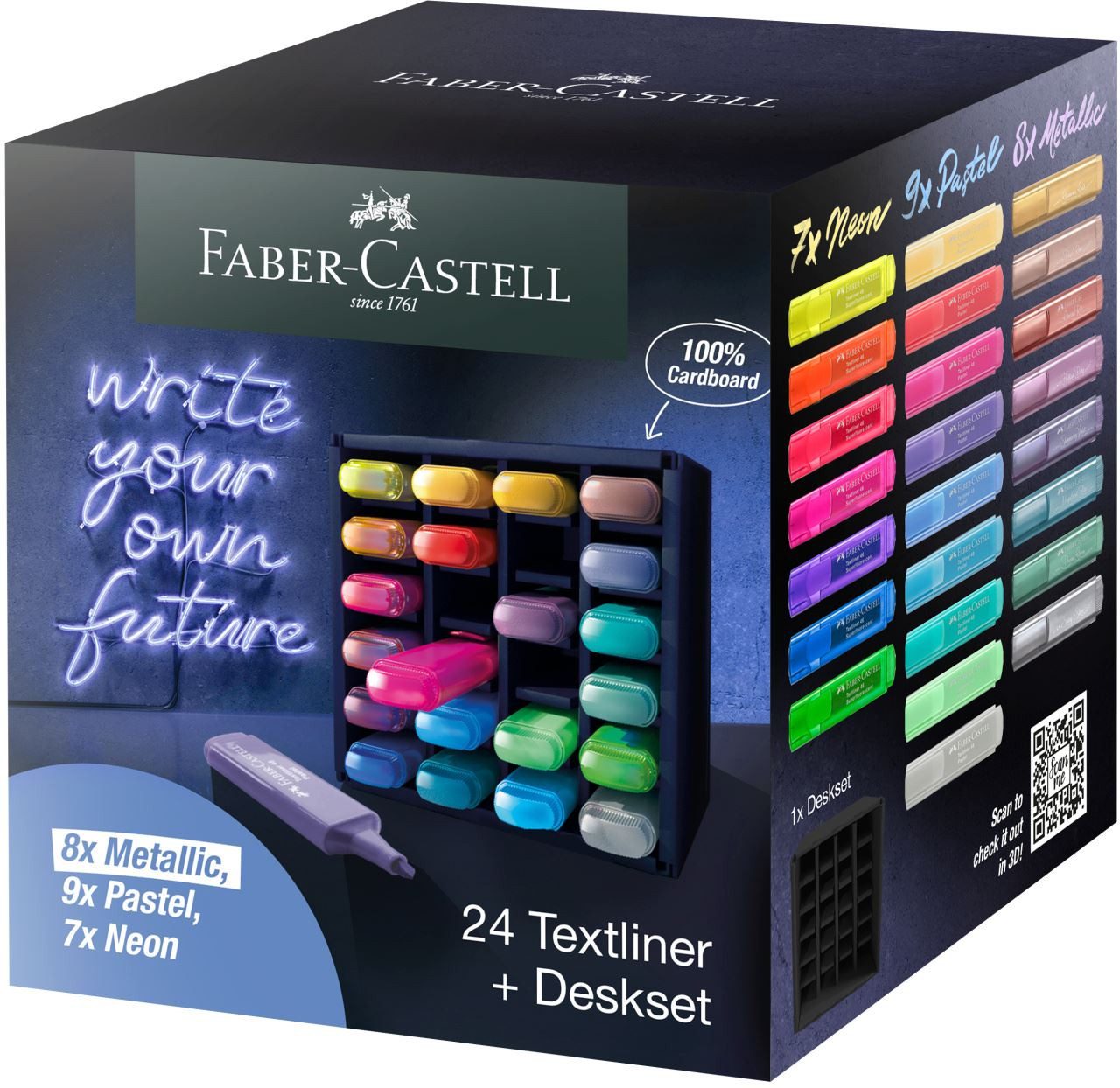 Marker Faber-Castell TL 46 Textmarker - 24er Deskset