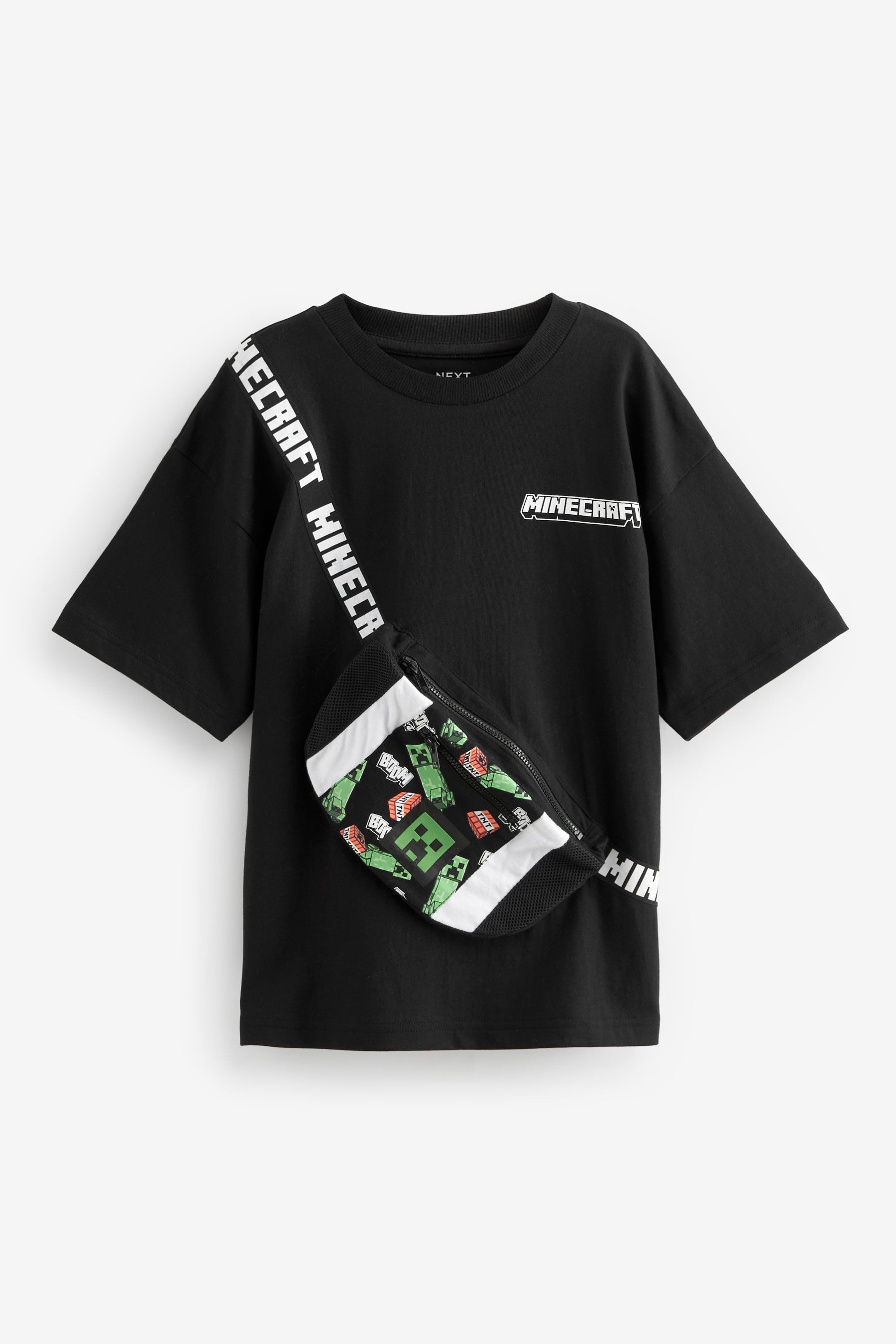 Next T-Shirt Lizenziertes T-Shirt Minecraft Tasche günstig online kaufen