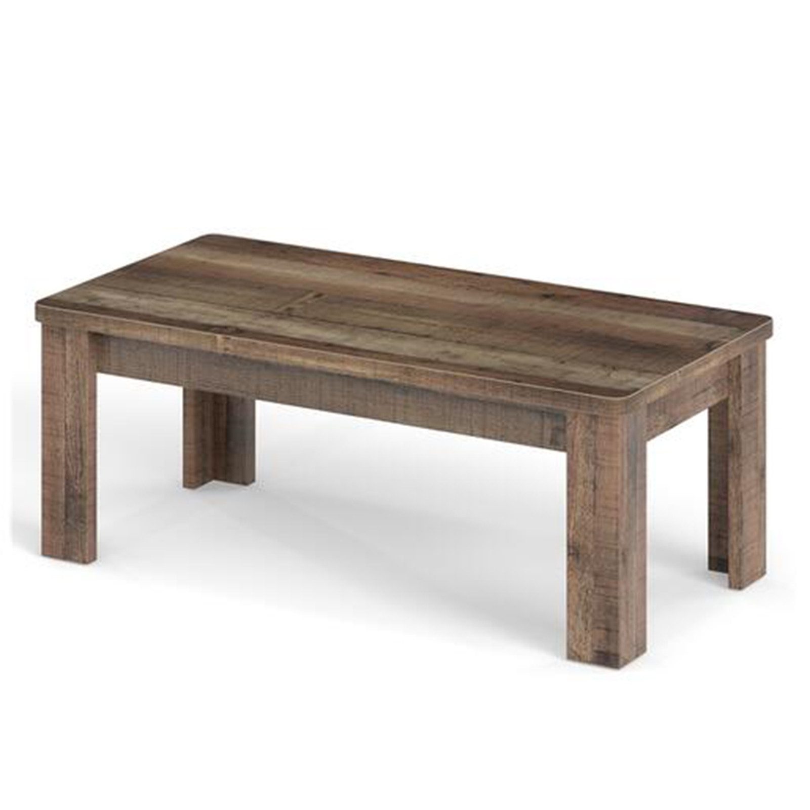 COSTWAY Couchtisch, 120 x 60 cm rechteckiger Wohnzimmertisch, Esstisch Holz