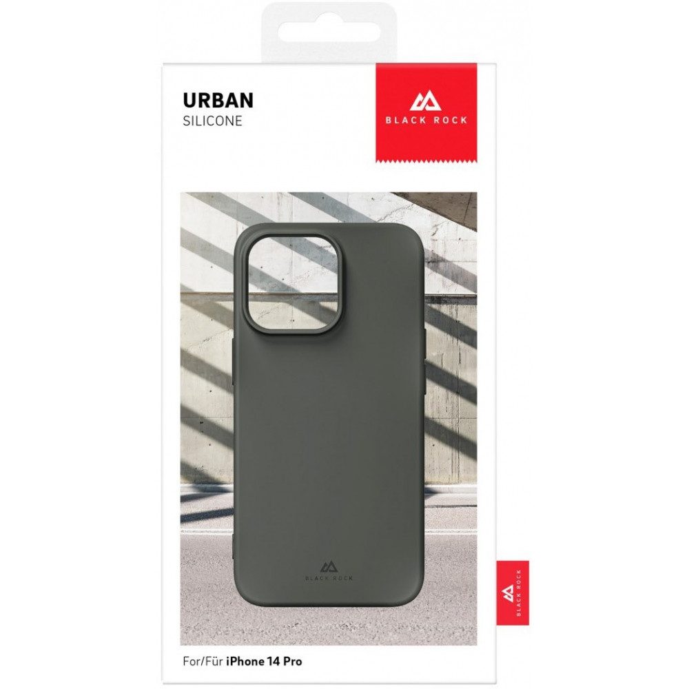 Handyhülle Black Rock Urban Case iPhone 14 Pro Dunkelgrau Hülle