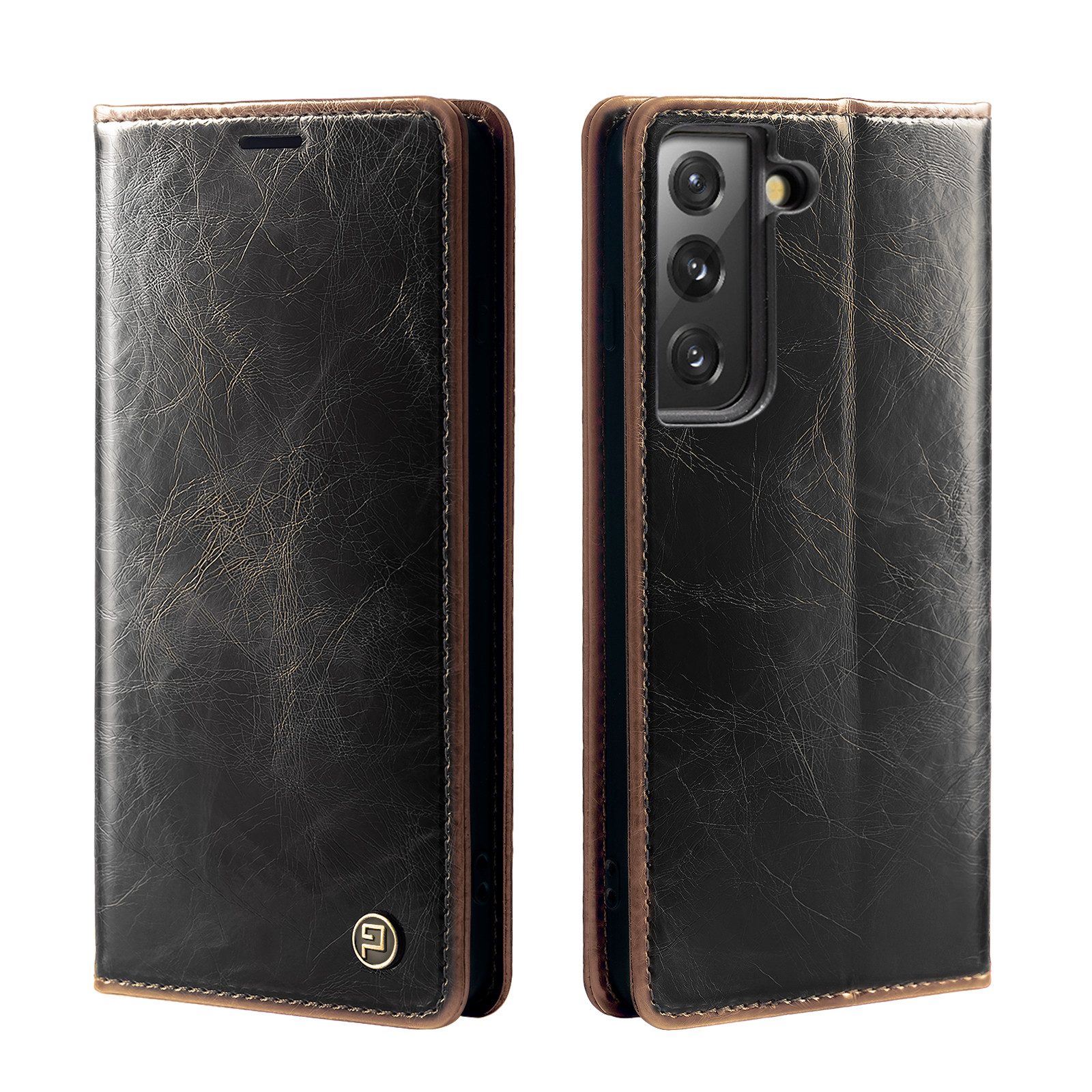 Tec-Expert Handyhülle Tasche Hülle für Samsung Galaxy S22+ 6.6 Zoll, 6.6, Cover Klapphülle Case mit Kartenfach RFID Schutz aufstellbar
