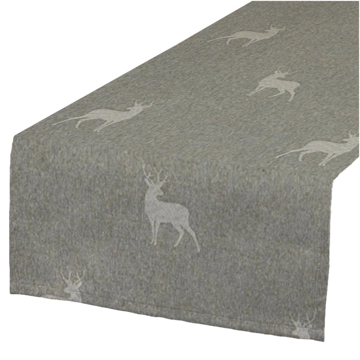 SCHÖNER LEBEN. Tischläufer SCHÖNER LEBEN. Tischläufer helle Hirsche beige b günstig online kaufen