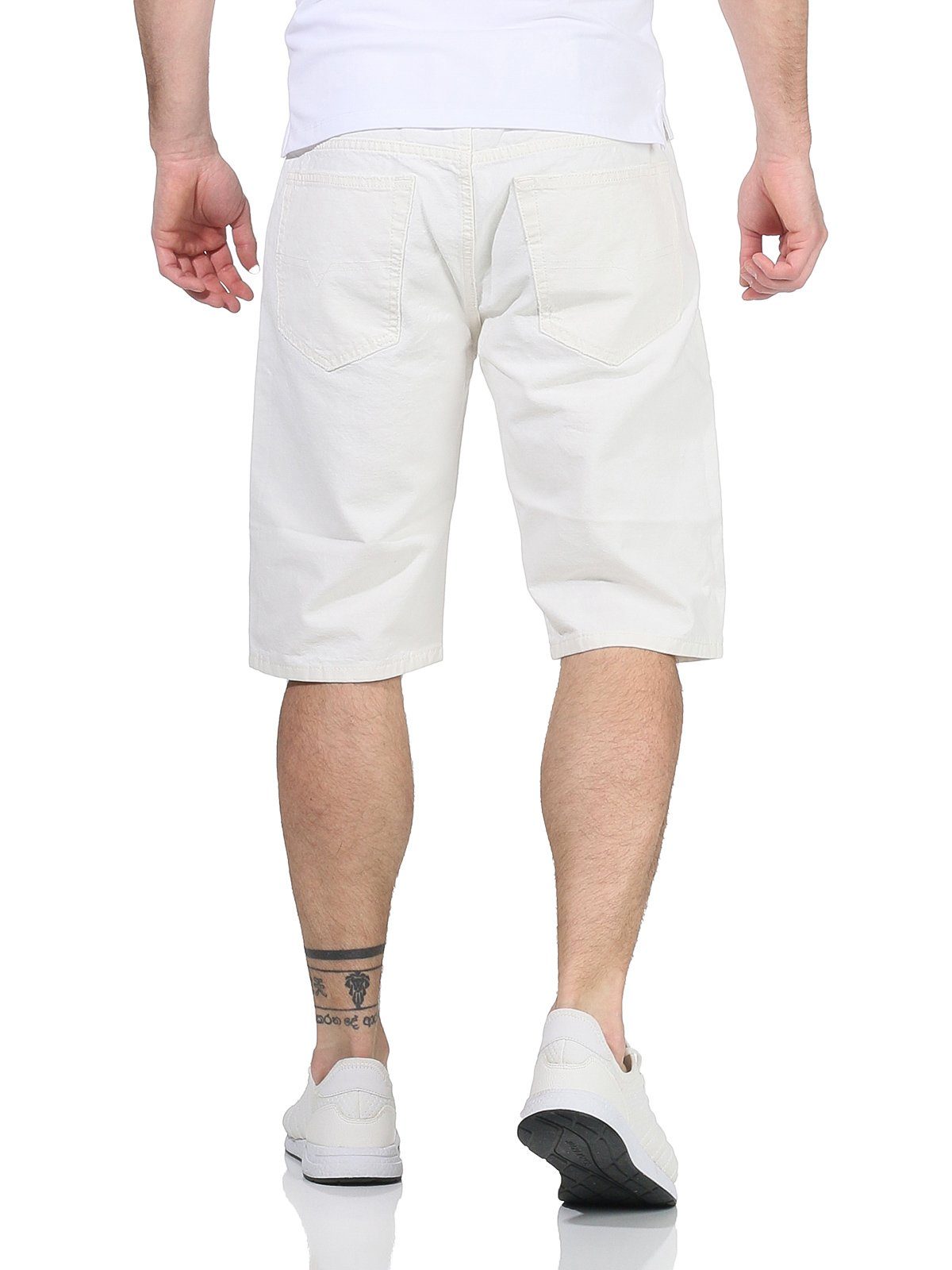 dezenter Hose RB016 Kroshort kurze Used-Look Weiss Off Diesel Herren Jeans Shorts, RG48R Jeansshorts Shorts