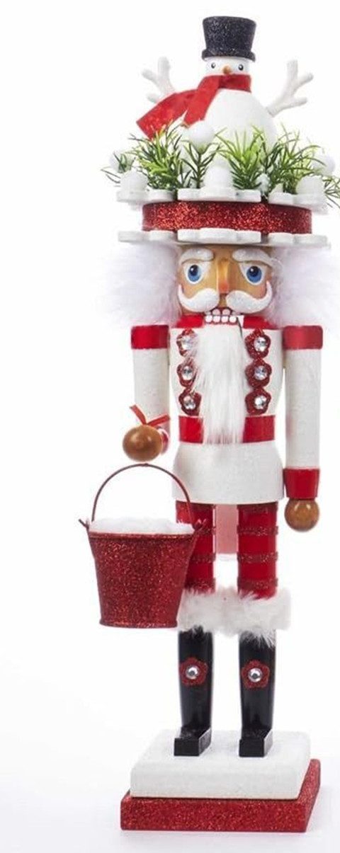 Kurt S. Adler Nussknacker HA0412 - mit Schneemannhut, 45,72 cm (18), (1-tlg)