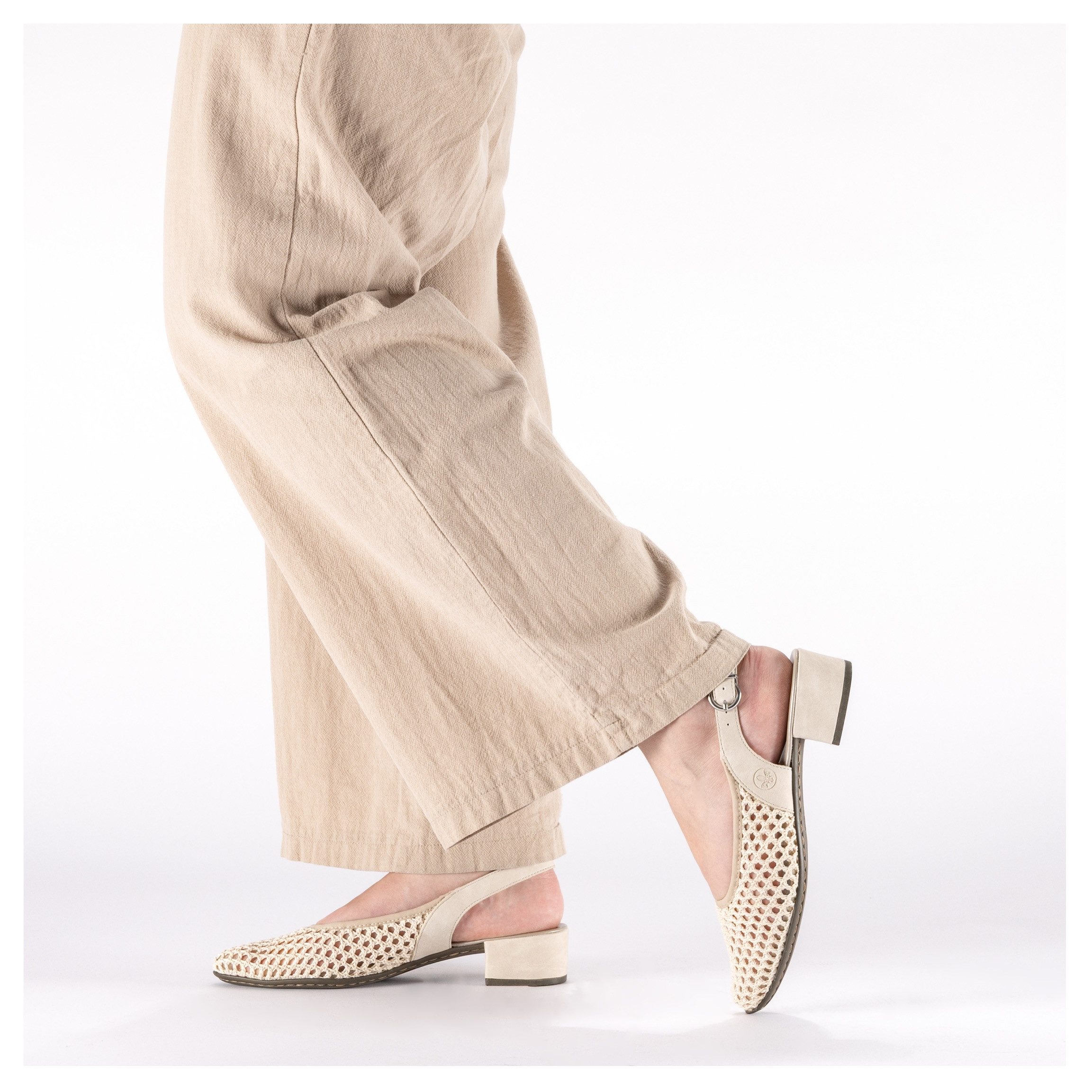 Rieker Slingsandale Sommerschuh, Festtagsschuh, Blockabsatz, mit Riemchen