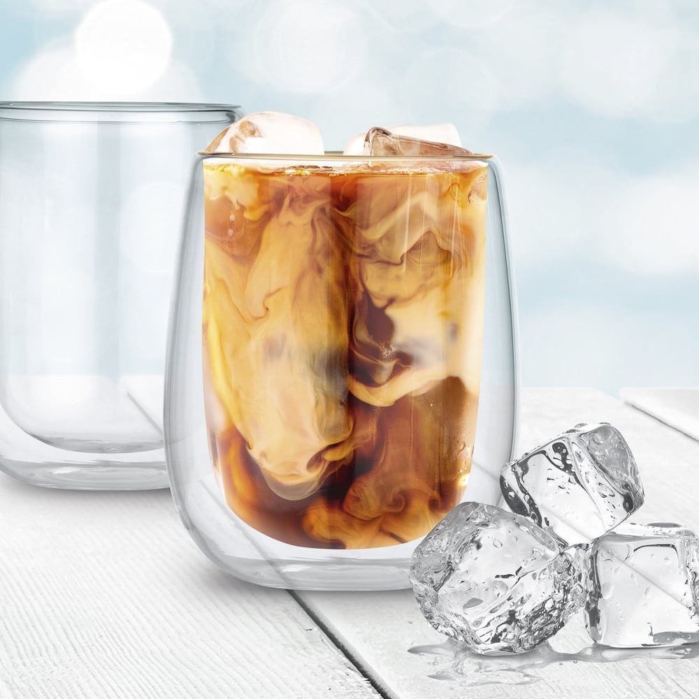 GOURMETmaxx Latte-Macchiato-Glas Latte Macchiato Thermogläser - 2er-Set - 350ml, Borosilikatglas