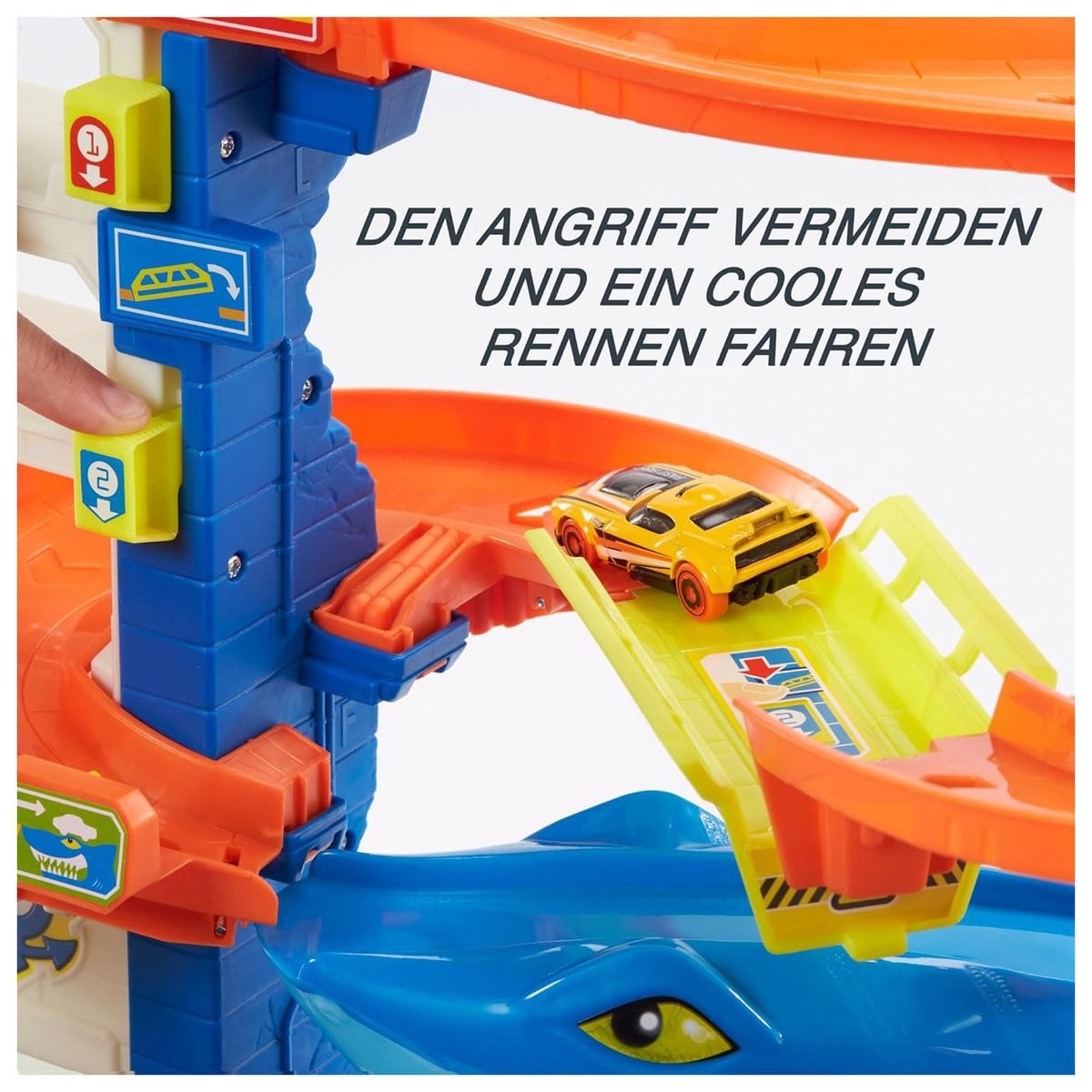 Mattel® Spielzeug-Auto Mattel HMF86 - Hot Wheels - City Shark Escape Spielset