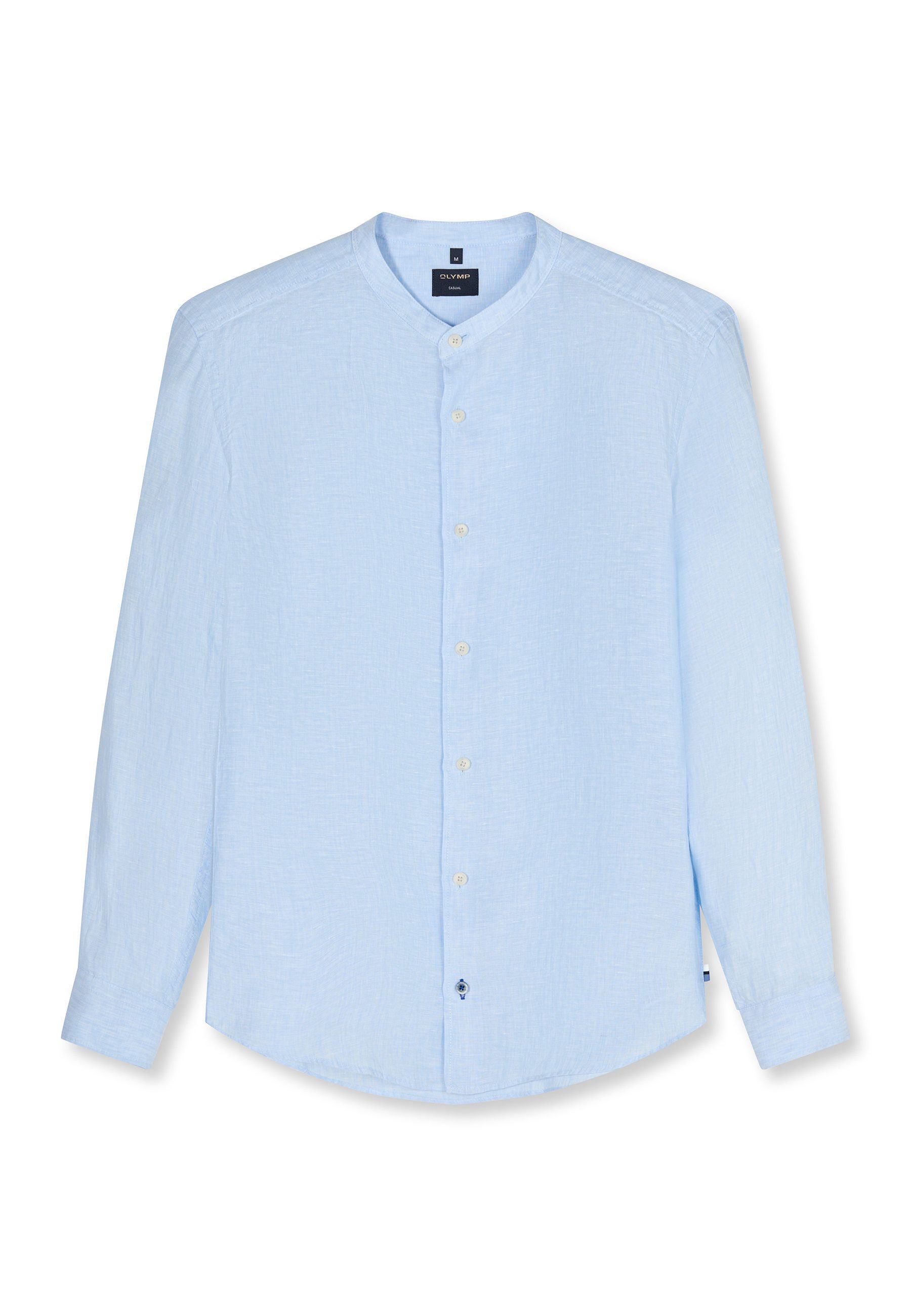 Langarmhemd OLYMP Casual, regular fit, Stehkragen