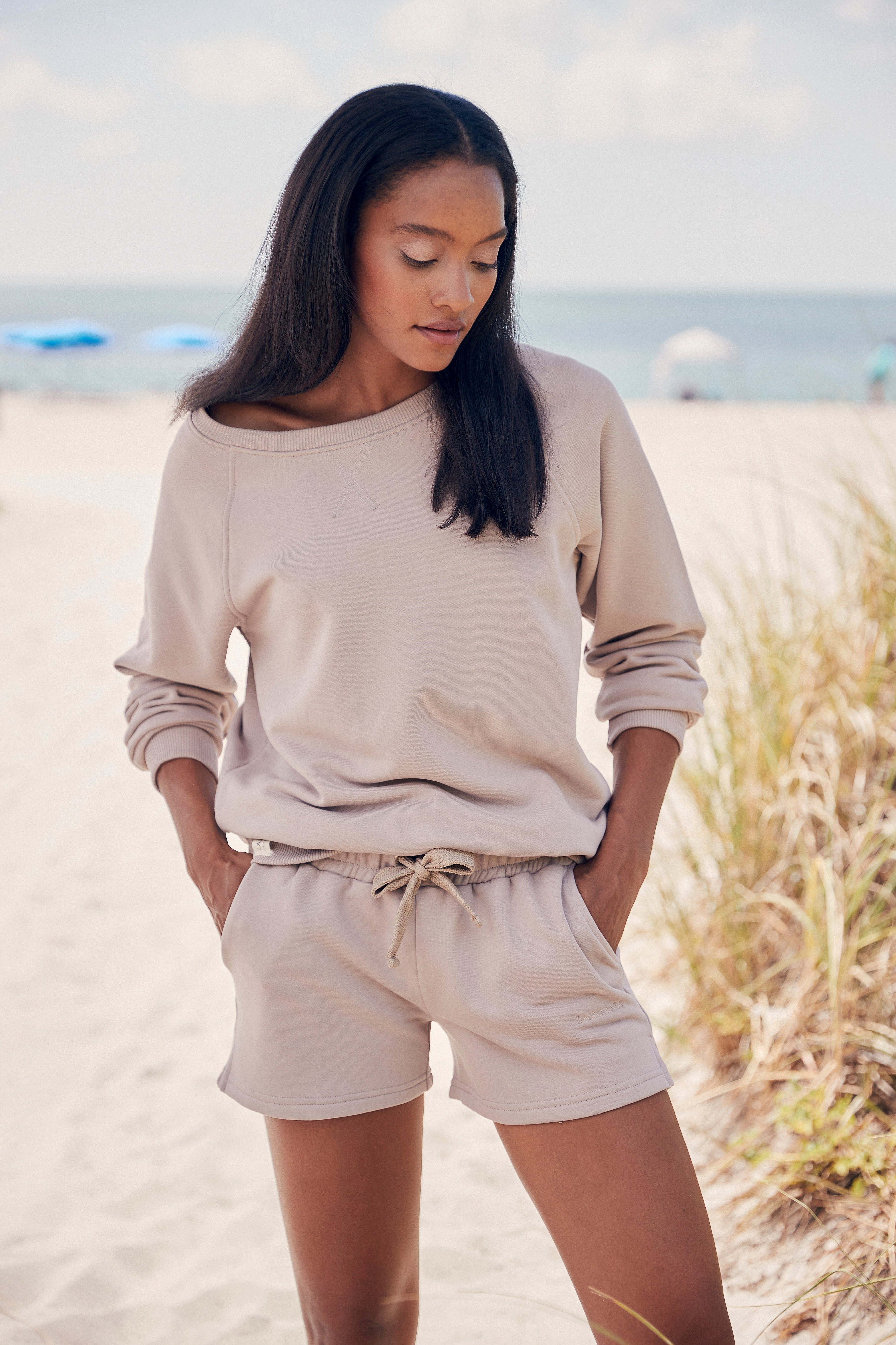 LASCANA Sweatshirt aus organischer Baumwolle, Loungewear