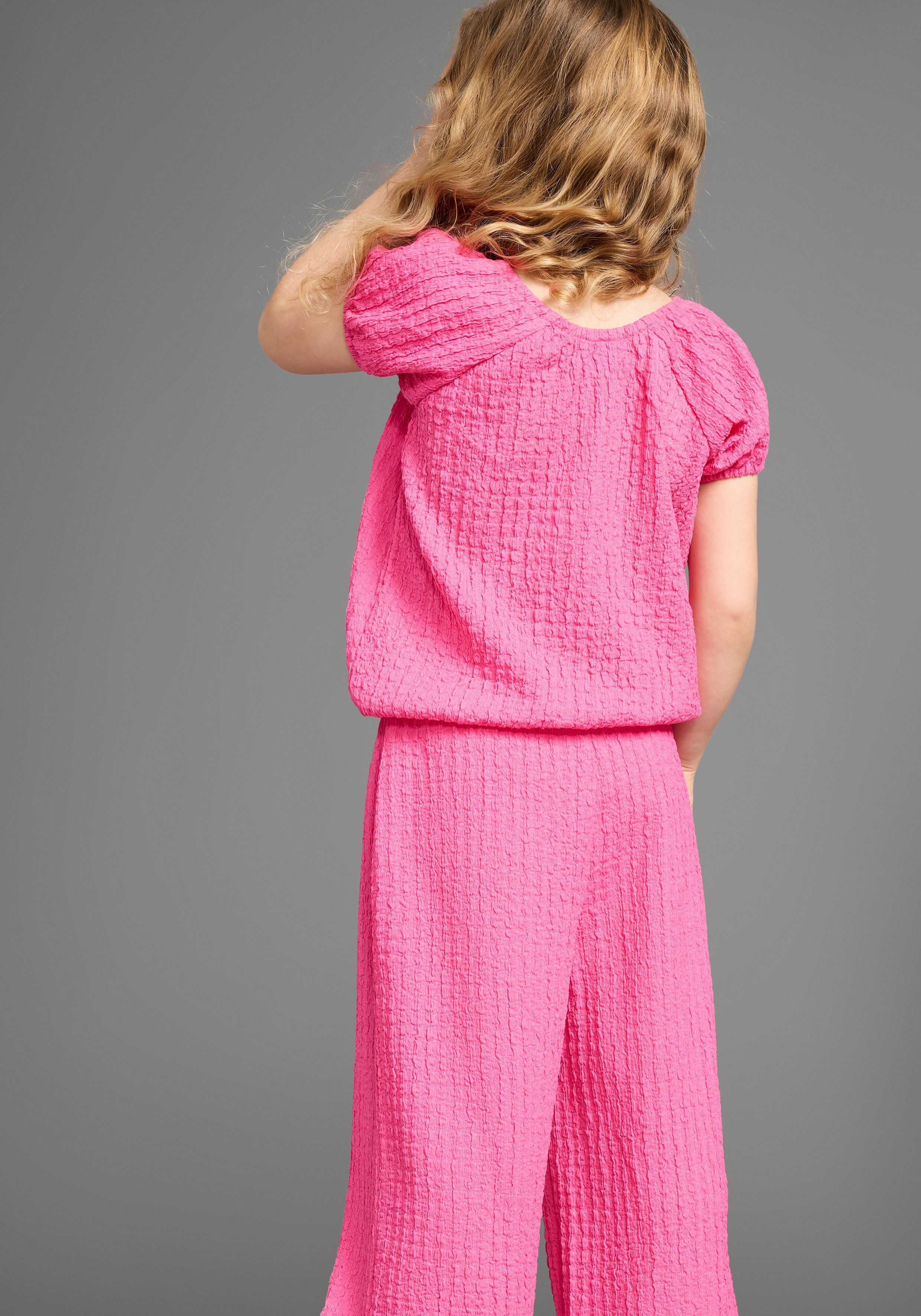 KIDSWORLD Shirt & Hose Set: Carmen-Top + Hose (Set, 2-tlg., 2) Ganzes Outfit: Shirt mit Raglanärmeln und Hose