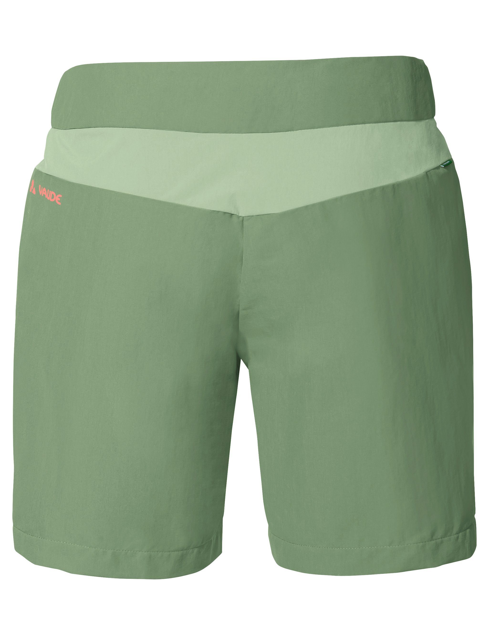 Tekoa Women's Shorts willow green III (1-tlg) Knopf Grüner Funktionshose VAUDE