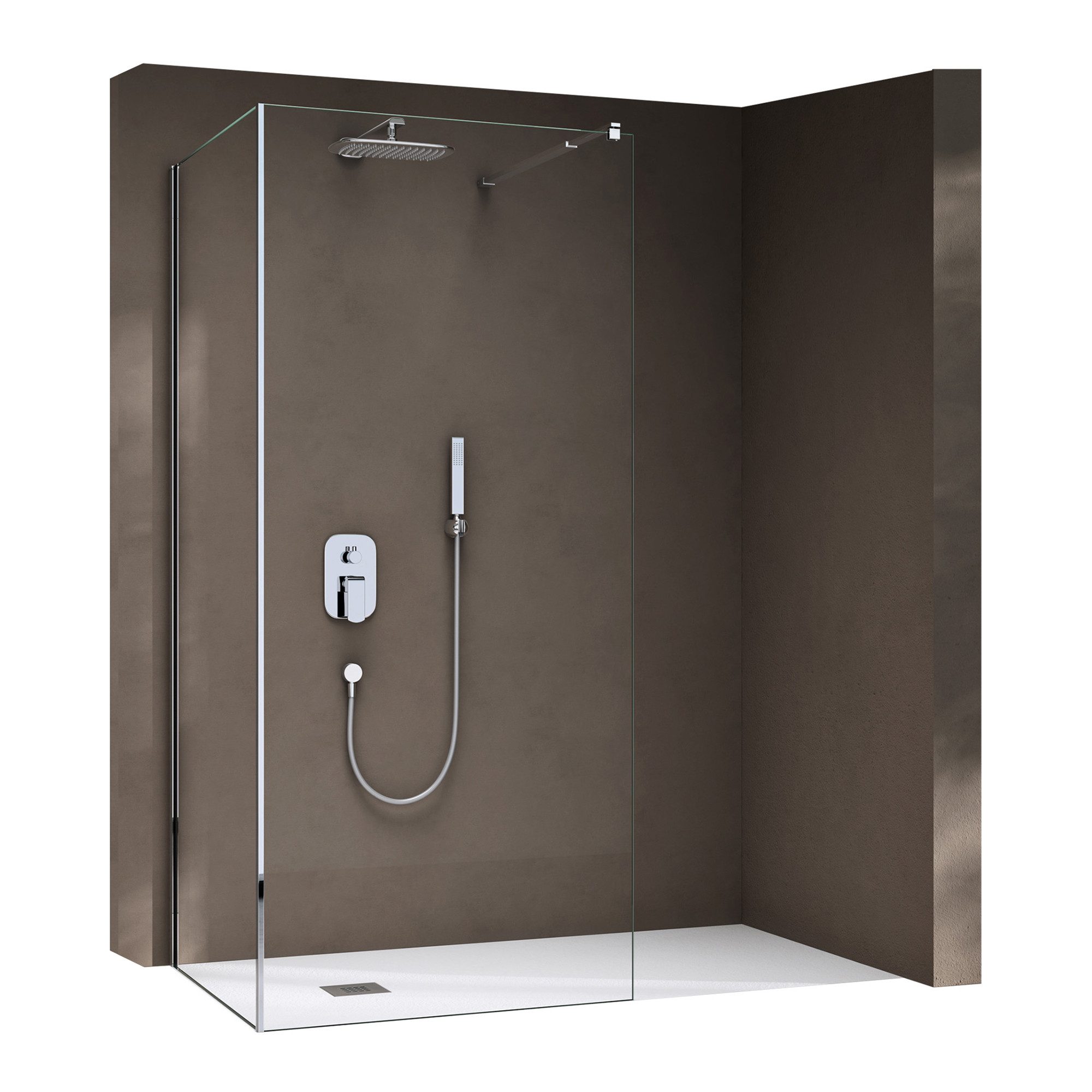 doporro Duschwand Duschwand für Dusche offene Duschwand Duschabtrennung ESG günstig online kaufen