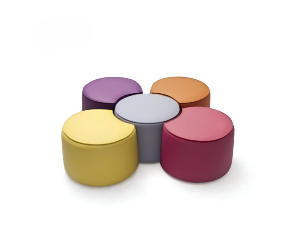 Sitzhocker Hocker Ottomane Fußhocker 5x Hocker Bank Sitz Hocker Set Gruppe