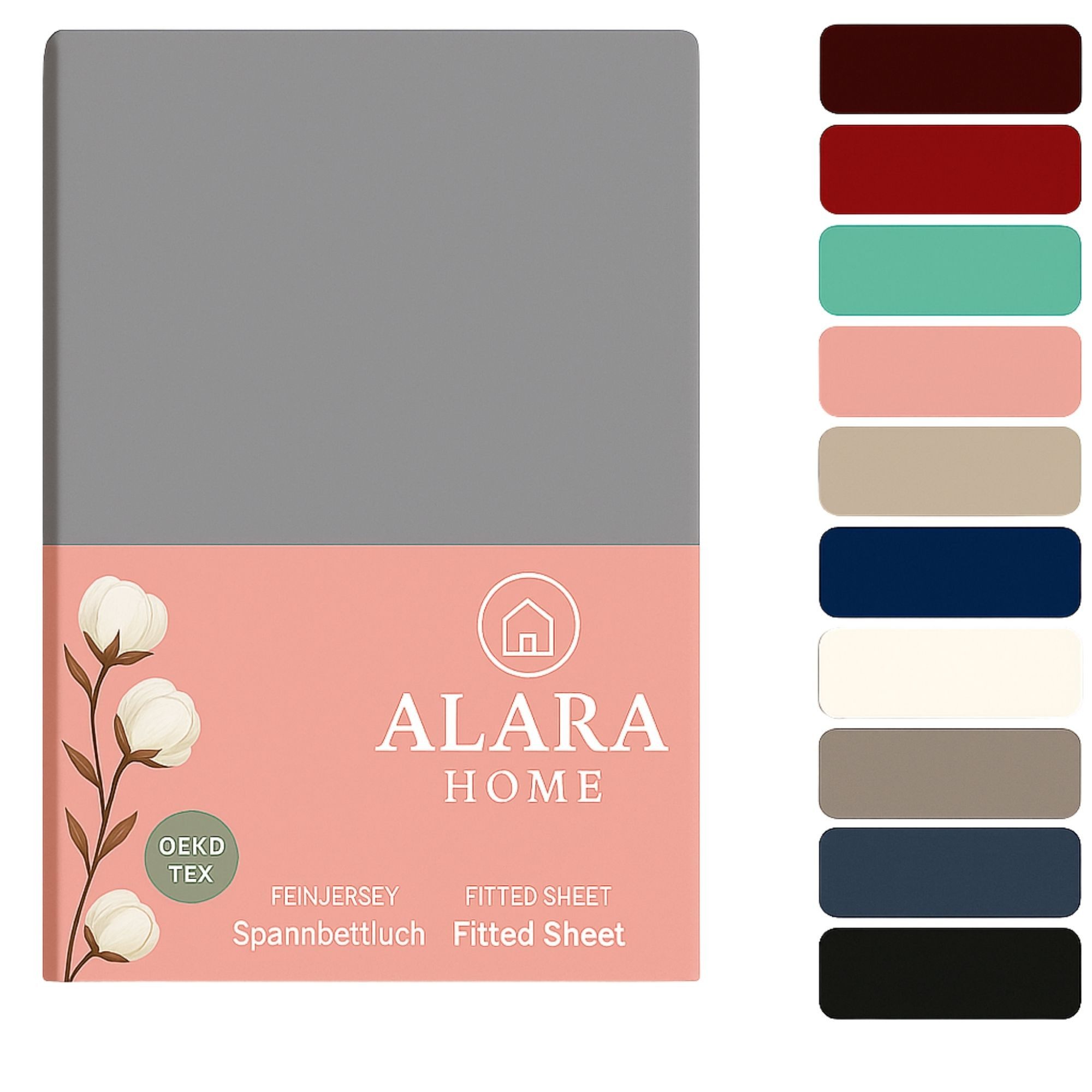 ALARA HOME Spannbettlaken 180x200 Baumwolle 100% günstig online kaufen
