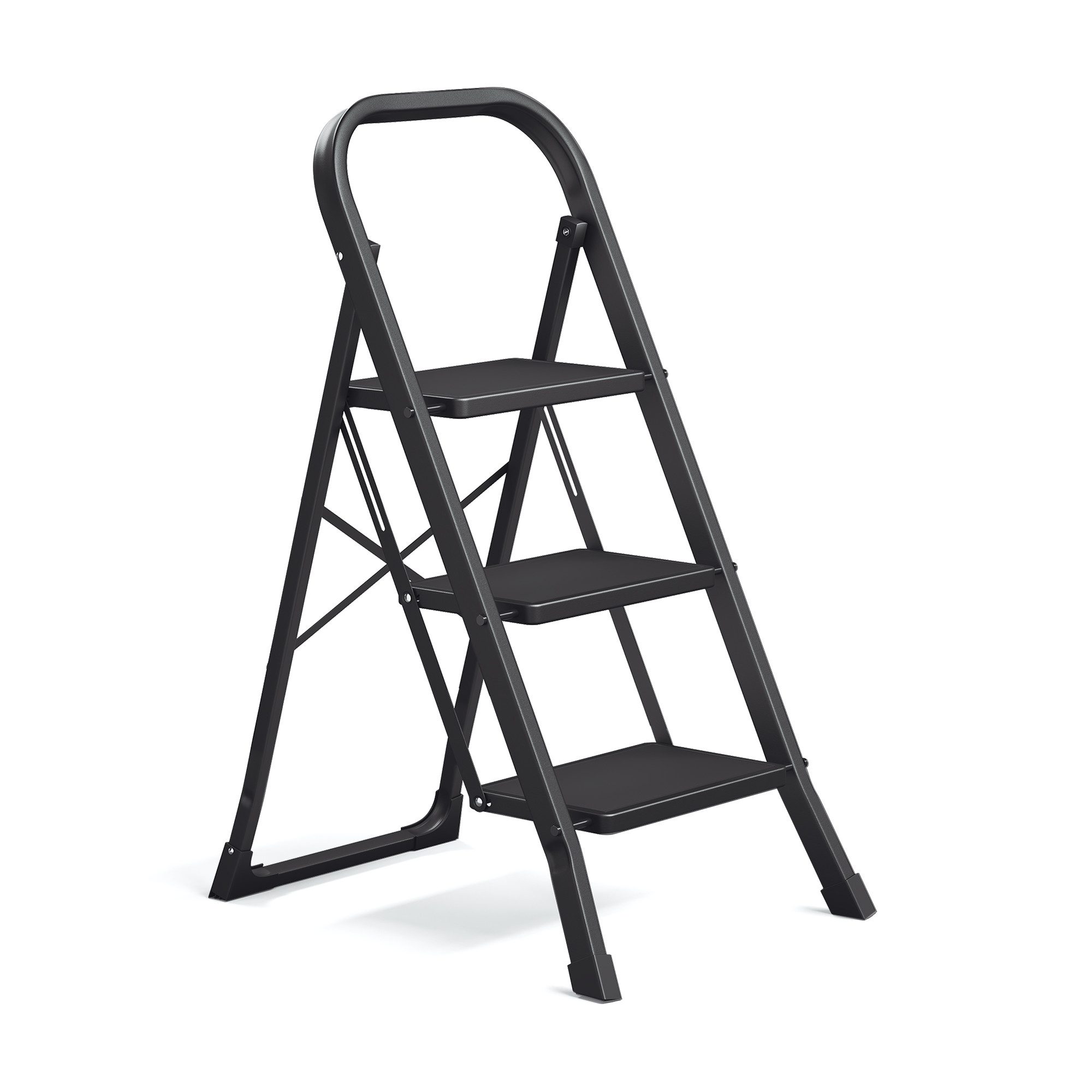 SONGMICS Trittleiter Klapptritt mit 3/4 Stufen