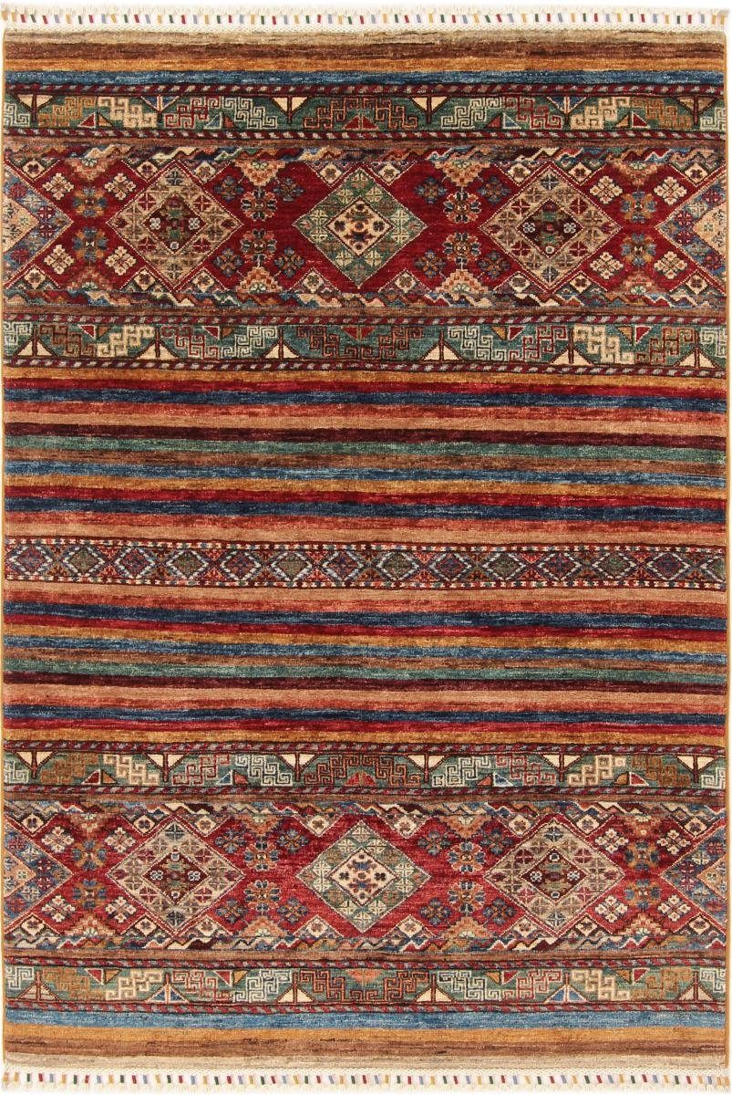 Orientteppich Arijana Shaal 123x178 Handgeknüpfter Orientteppich, Nain Trading, rechteckig, Höhe: 5 mm