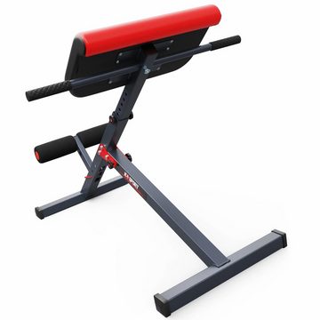 K-SPORT Hantelbank klappbare Römische Bank, (Hüftstütze 5-stufig einstellbar, 5 in 1 Rückentrainer & Bauchtrainer für Zuhause), Made in EU!