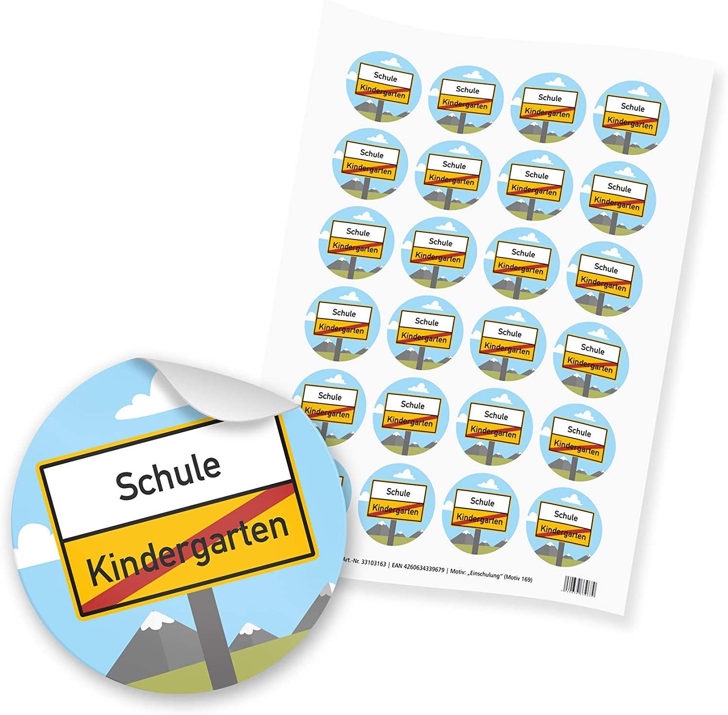 itenga Aufkleber itenga 24x Sticker "Einschulung" (Motiv 169)