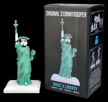 Figuren Shop GmbH Fantasy-Figur Stormtrooper Figur - What a Liberty - Dekofigur Freiheitsstatue