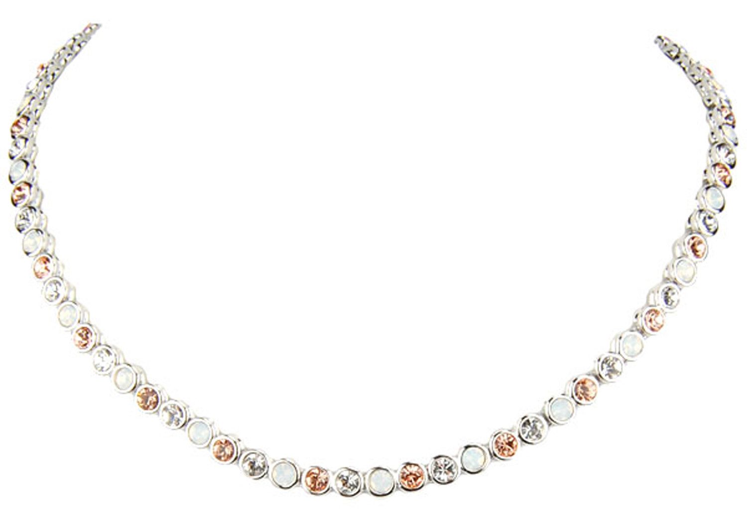 Le Bijou Collier Crystal Whisper, Tennis-Collier 42cm mit Markenkristallen