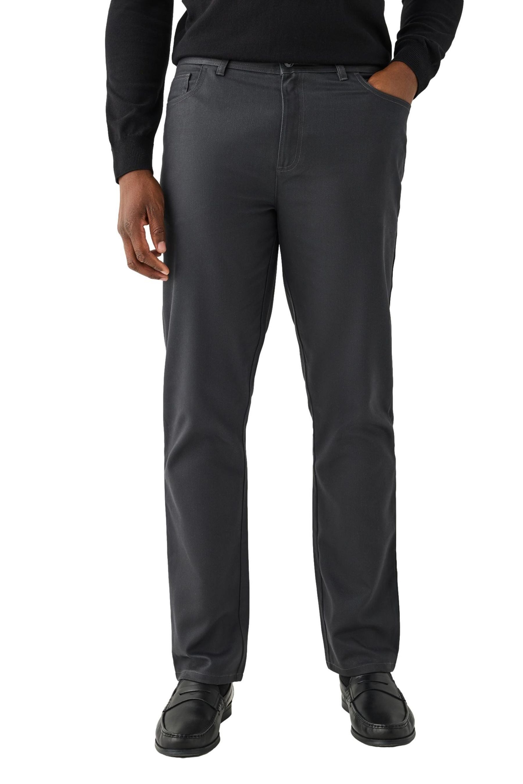 Stoffhose Angeraute Muscle Fit Chinohose mit Gürtel