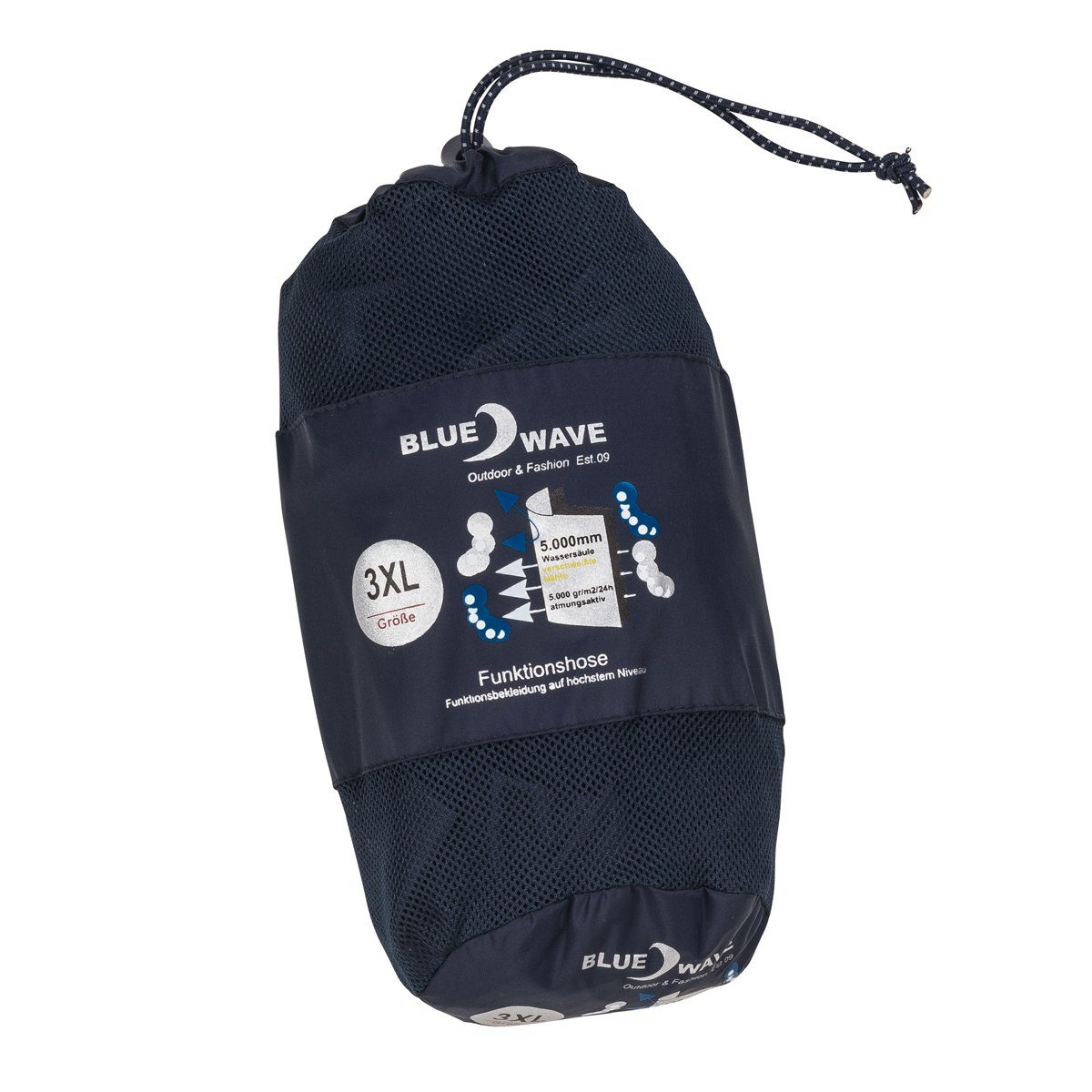 Blue Wave Regenhose Blue Wave leichte Regenhose marine große Größen