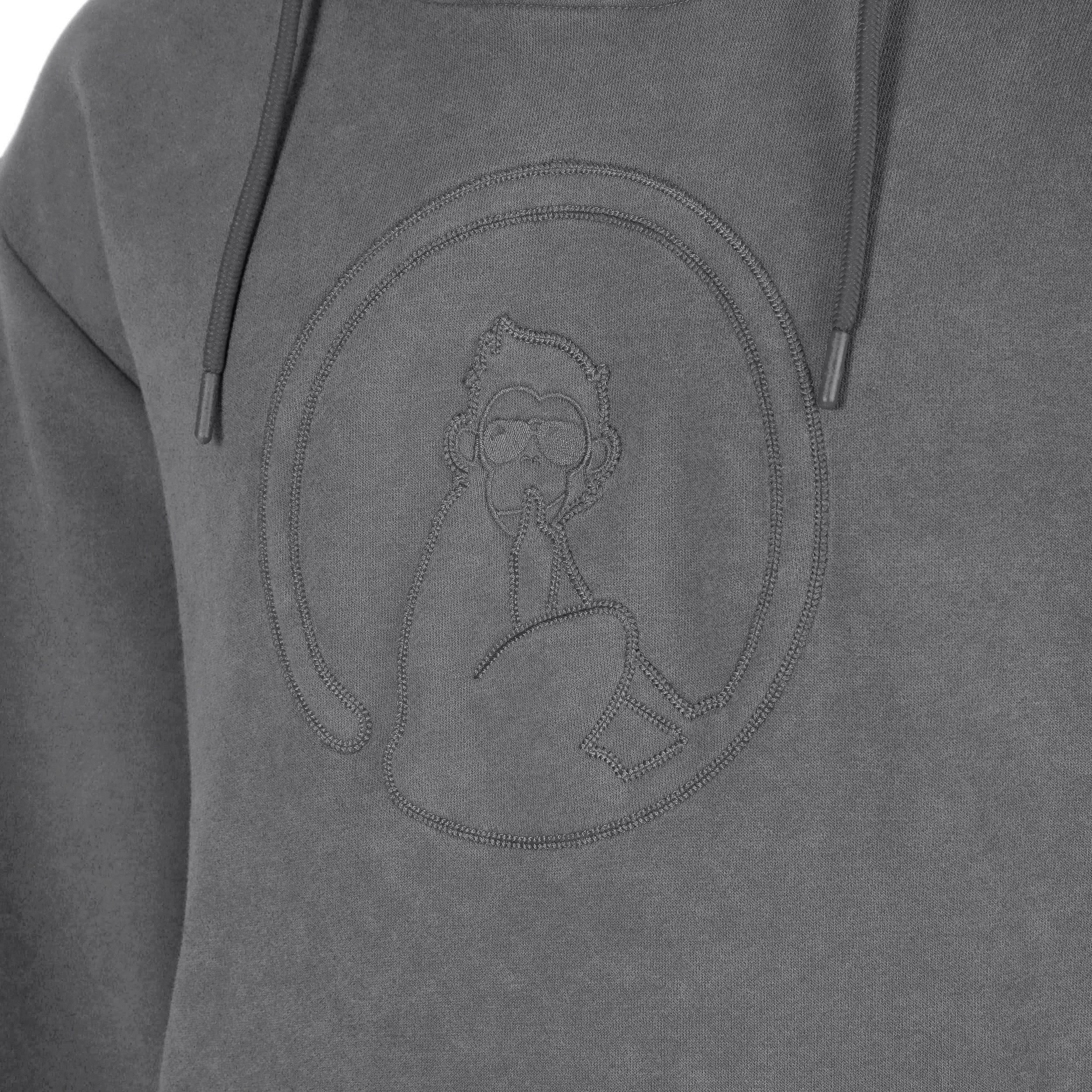 Quiet Please Kapuzensweatshirt Crush Washed Out Loose Fit