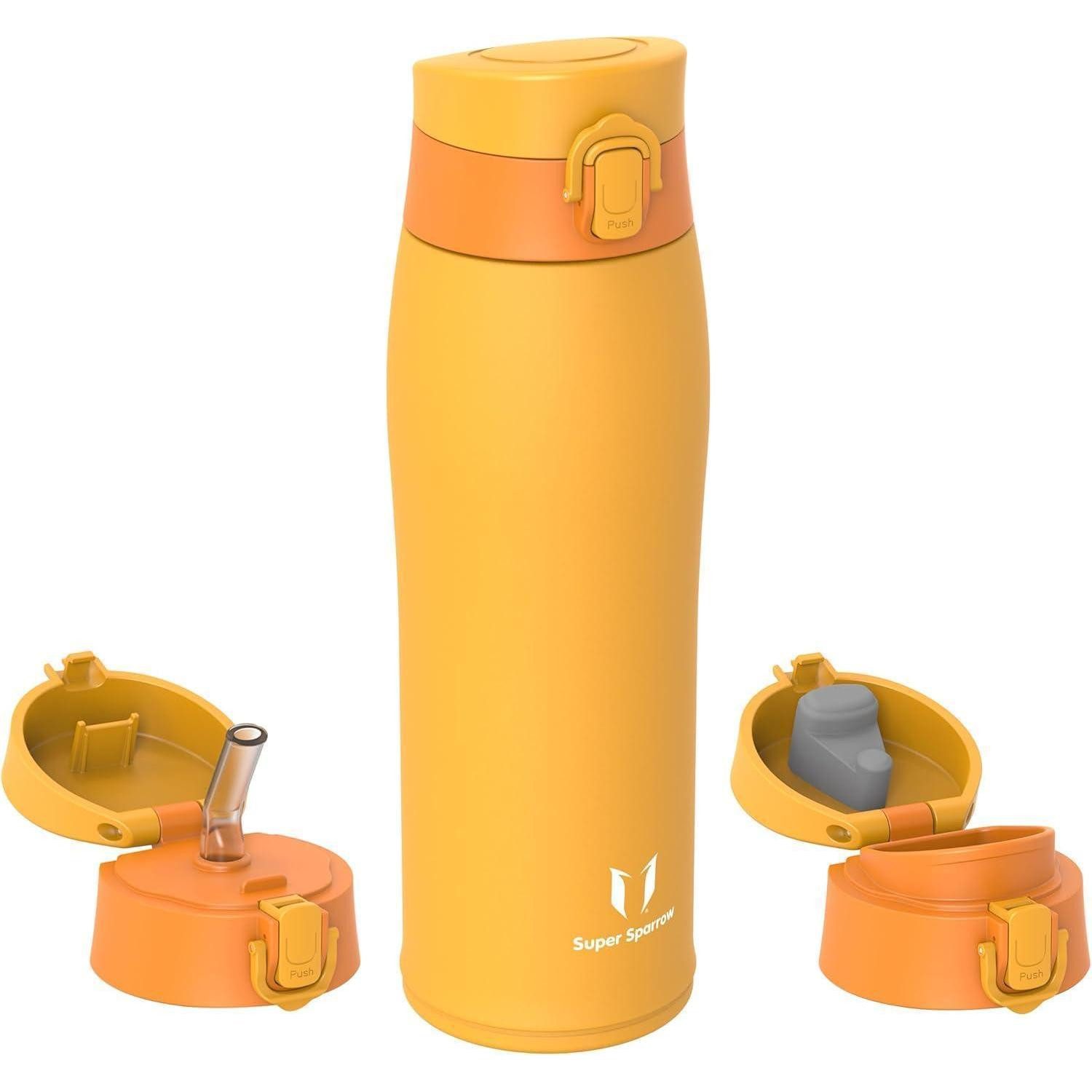 LuxusKollektion Thermoflasche Thermosflasche Edelstahl BPAfrei 750 ml M- Vitalität Orange