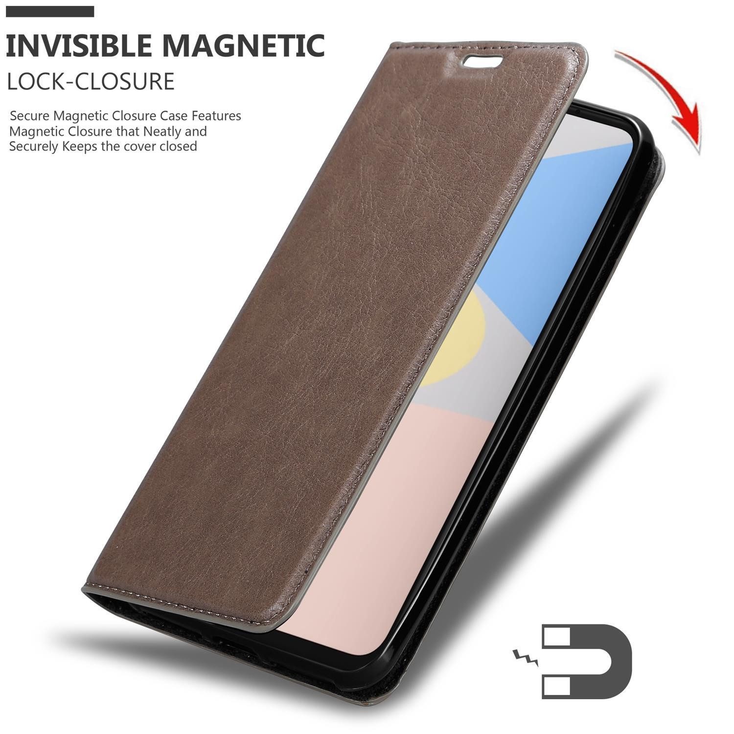 Cadorabo Handyhülle für Google PIXEL 4A Hülle Google PIXEL 4A, Hülle Schutzhülle mit Standfunktion, Magnetverschluss und Kartenfach