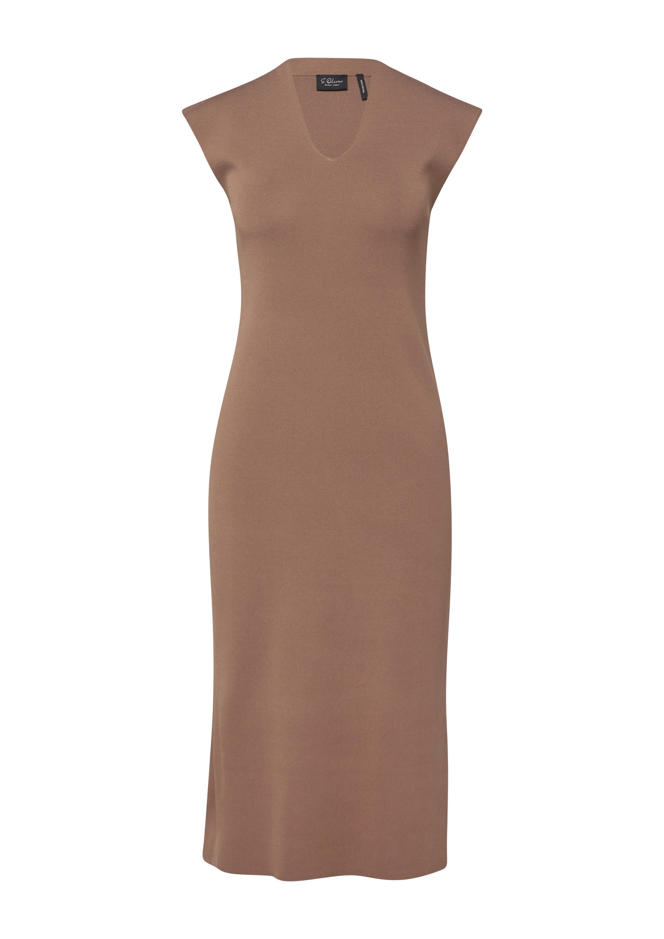 s.Oliver Midikleid Kleid Midikleid aus Viskosemix mit V-Ausschnitt günstig online kaufen