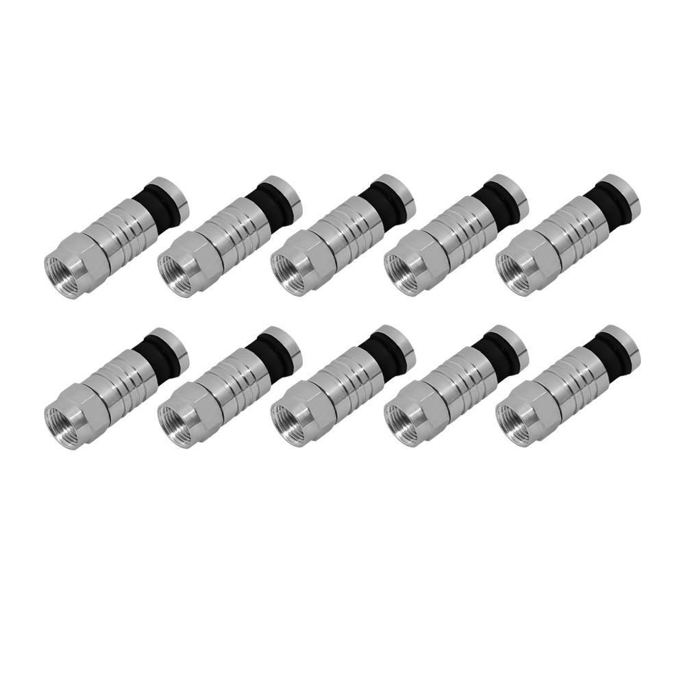 ARLI Crimpzange ARLI Kompressionszange mit F Kompressionsstecker 7 - 7,5 mm, 20-tlg., und Abisolierer TV Sat Antennen Kabel Koaxialkabel Stecker – Bild 4 von 5