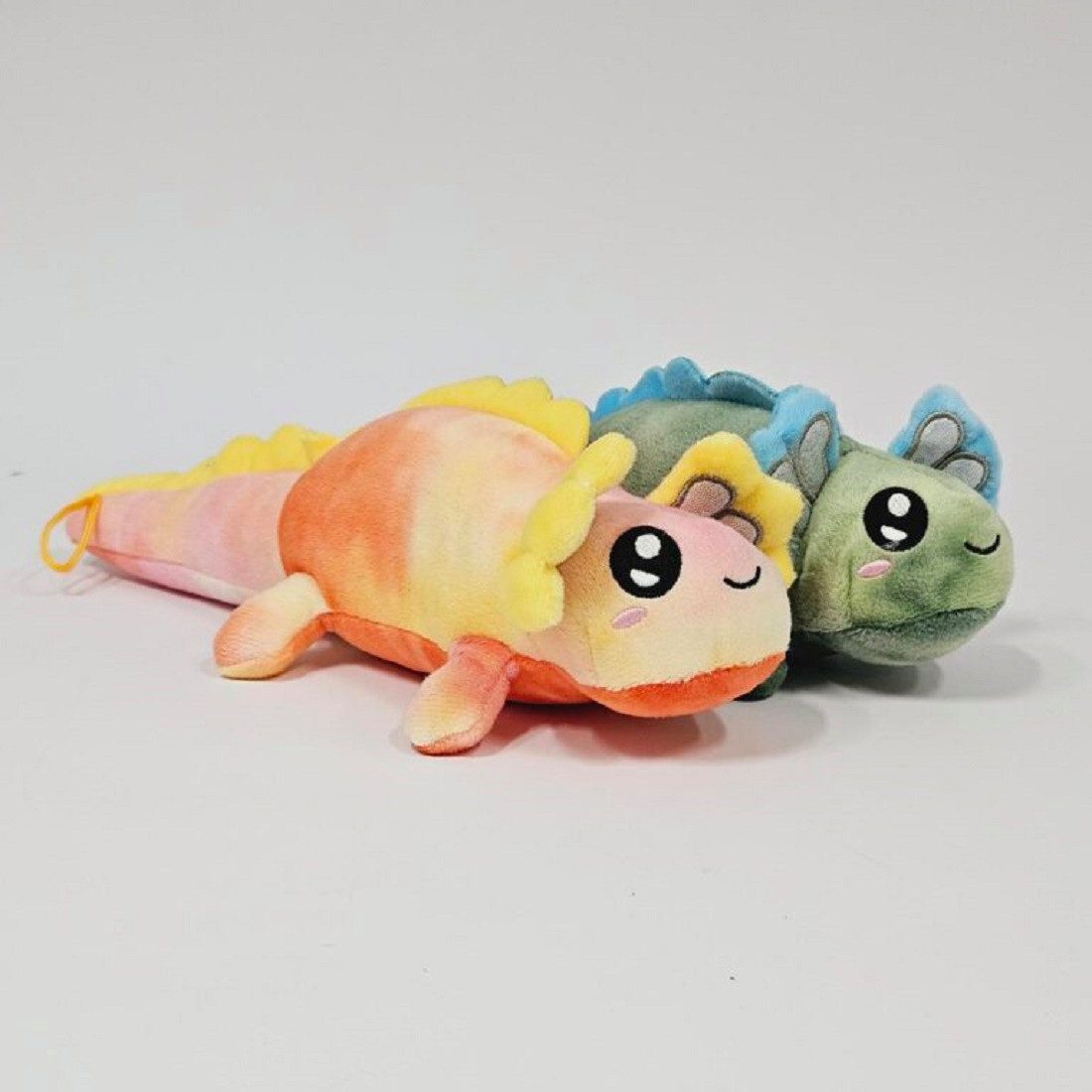 soma Kuscheltier Axolotl Kuscheltier Echse Molch Figur Plüsch XL 40 cm Püsch grün neu (1-St), Axolotl Plüschtier Molch Kuscheltier Figur Plüschtier Wassertier