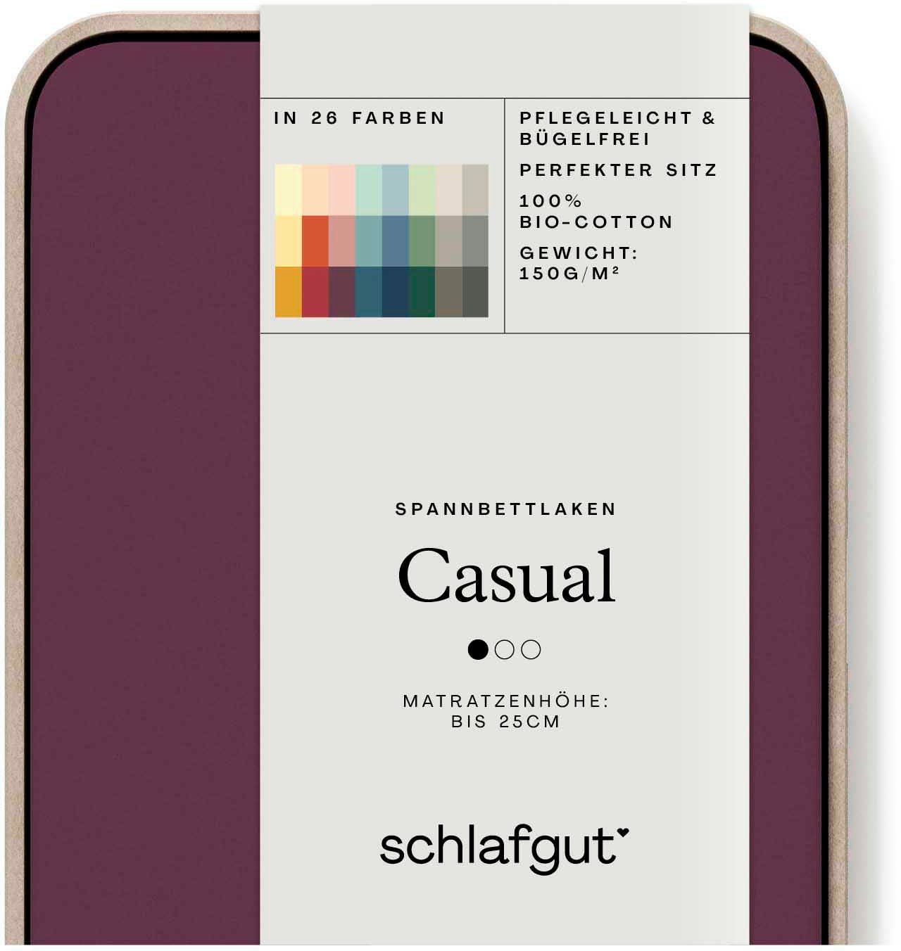 Schlafgut Spannbettlaken CASUAL u.a. in Gr. günstig online kaufen
