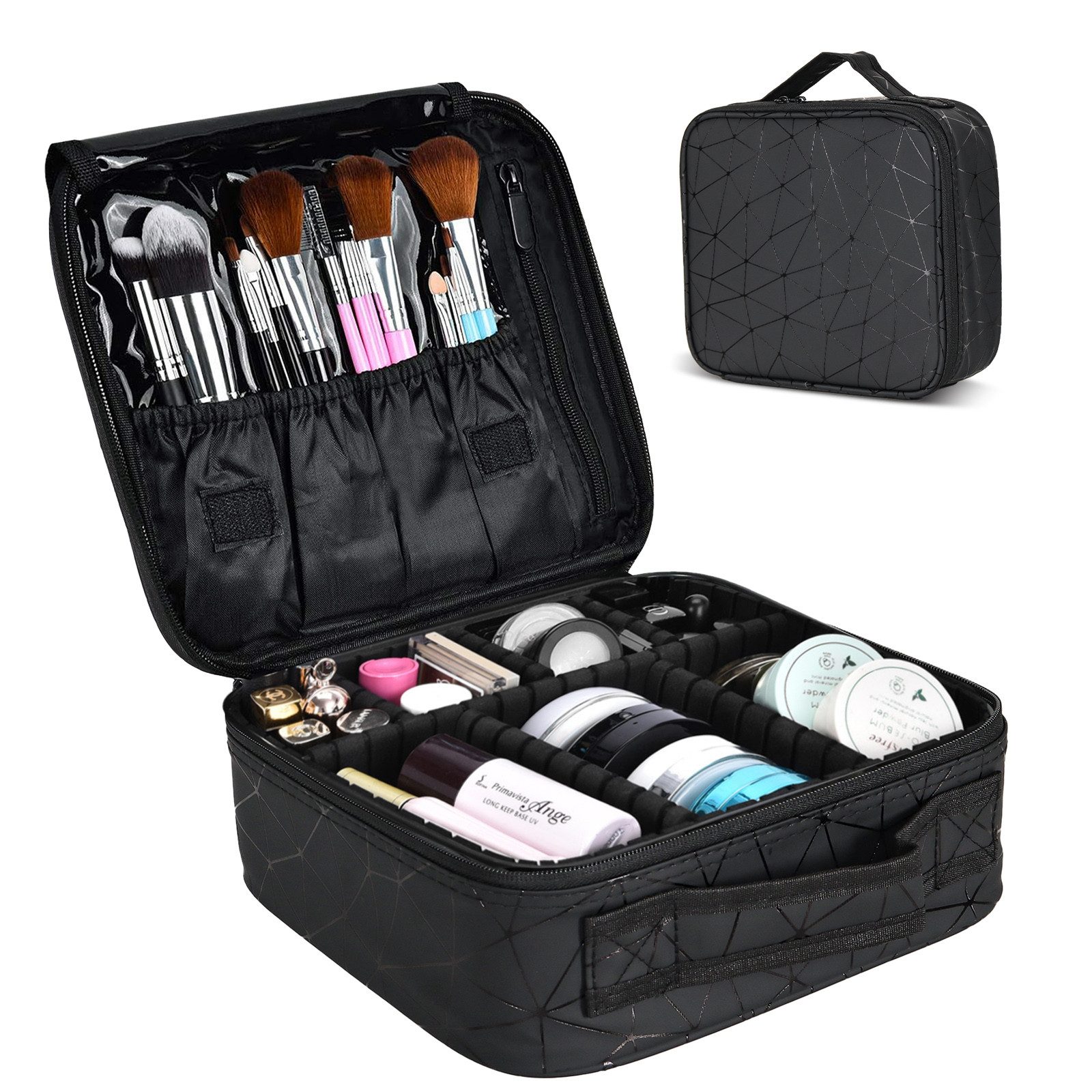 CALIYO Kosmetiktasche Portable Reise Make Up Tasche, Professionelle MakeUp günstig online kaufen