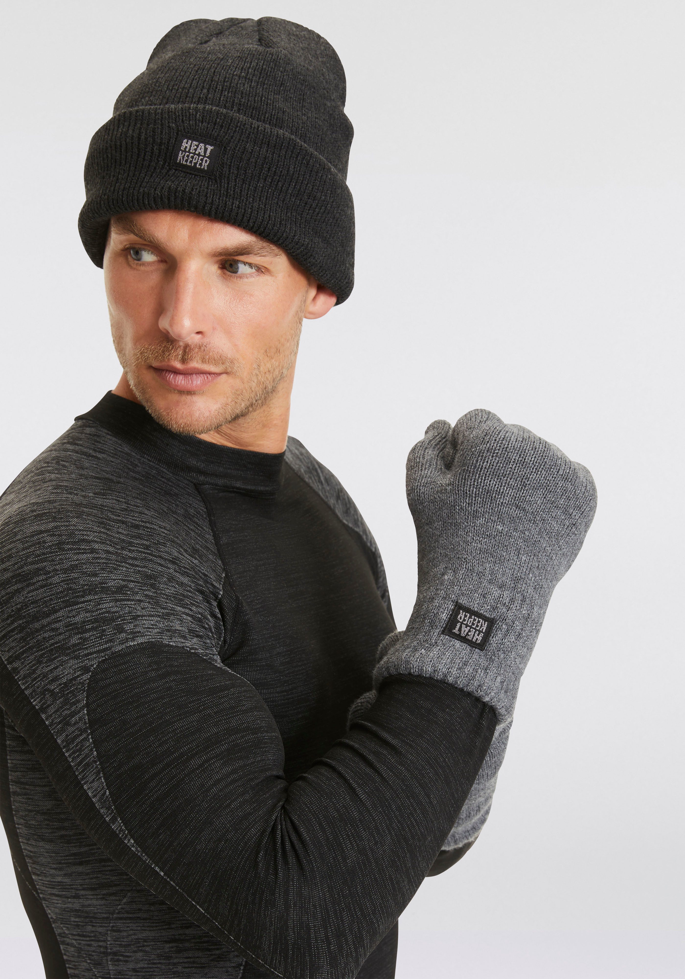 Heatkeeper Strickmütze Thermo Herren Mütze, Perfekte Kombi von Thermo und Mode.