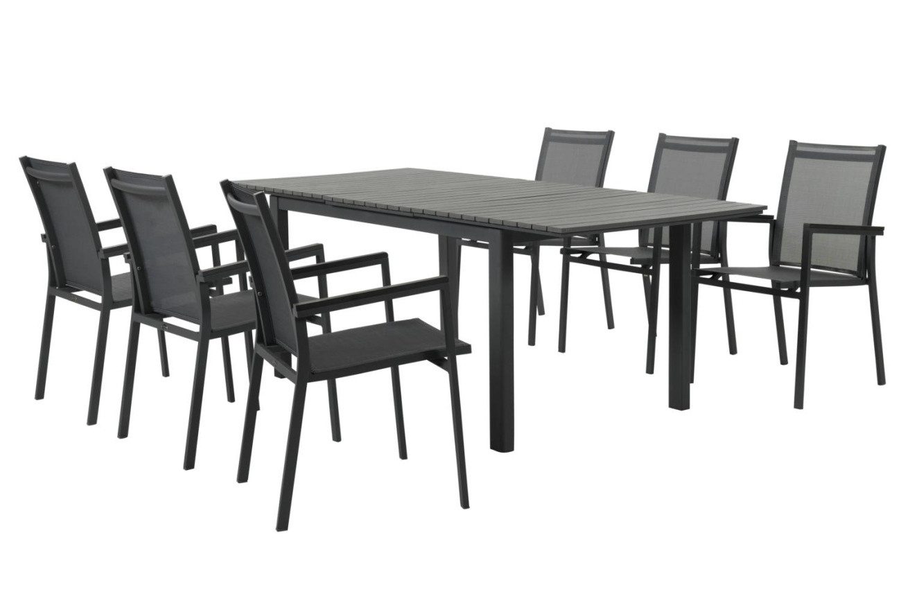 Brafab Gartenstuhl Avanti aus Textilene, Schwarz