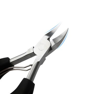 Lubgitsr Nagelschere Präzision Fußnagel Knipser Metall Nagelzange - Griff, (1-tlg)
