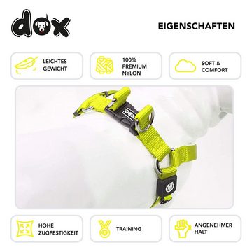 DDOXX Hunde-Geschirr Nylon Hundegeschirr Step-In, Verstellbar, Ausbruchsicher, Gelb Xxs - 1,0 X 26-35 Cm
