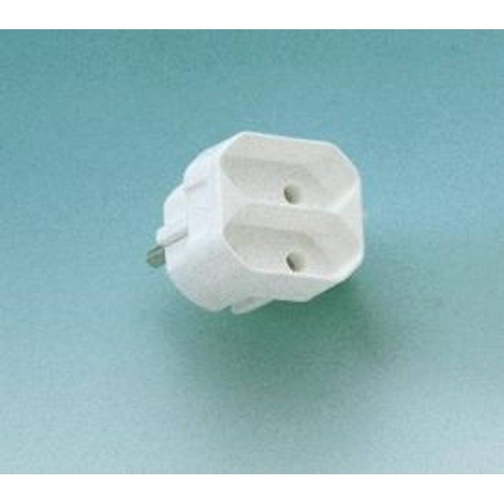 Steckdose Kopp Eurokopp Doppelstecker Schwarz Euroadapter
