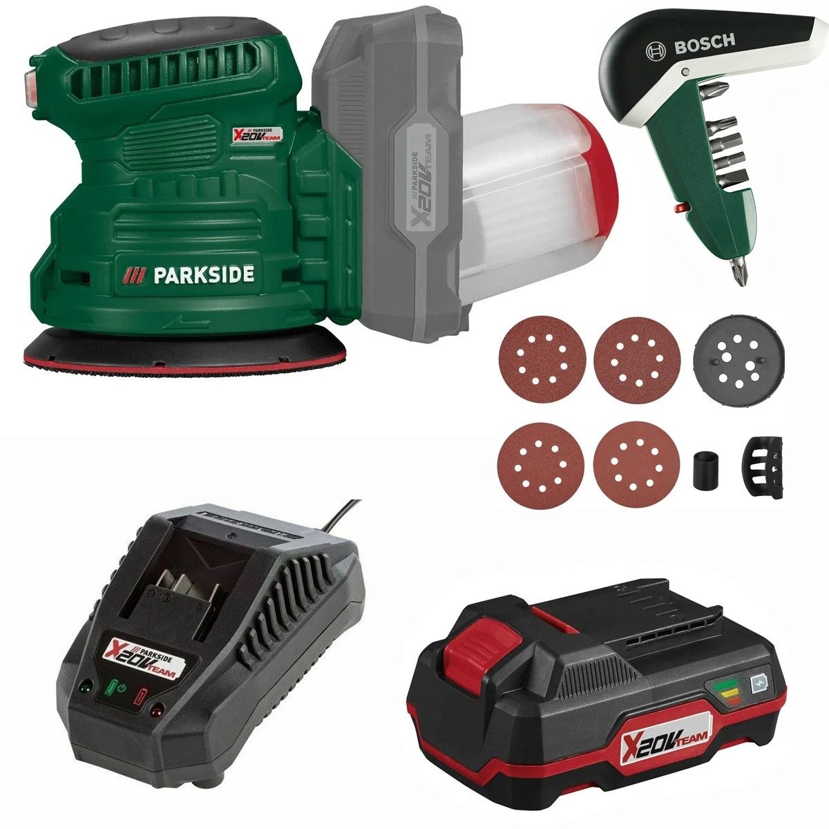 Parkside Akku-Exzenterschleifer Akku-Exzenterschleifer PAEXSG 20-Li 4 Schle günstig online kaufen