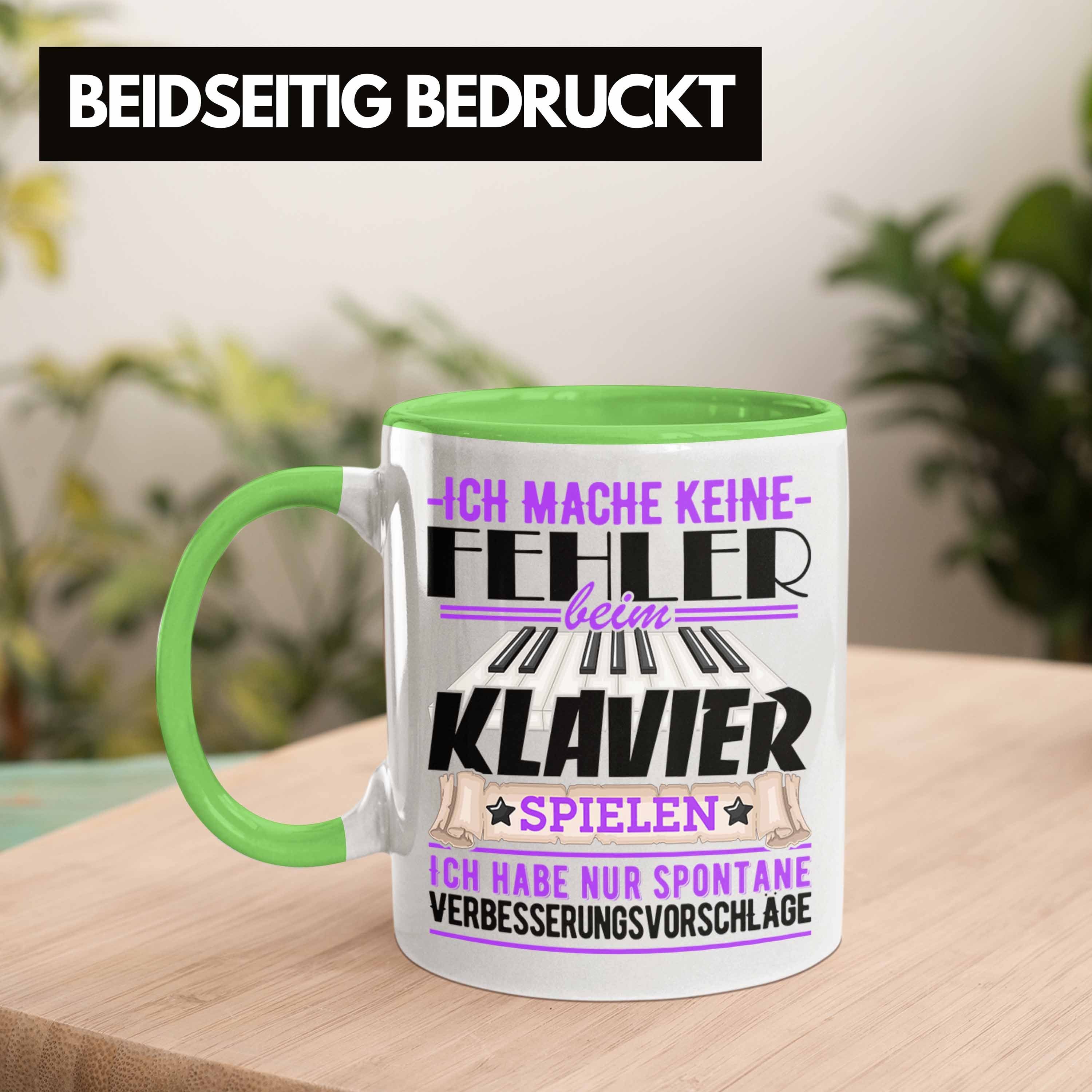 Keine Geschenk Tasse Grün Kaffee-Becher Piano Trendation Klavier-Spieler Ich Feh Mache Tasse