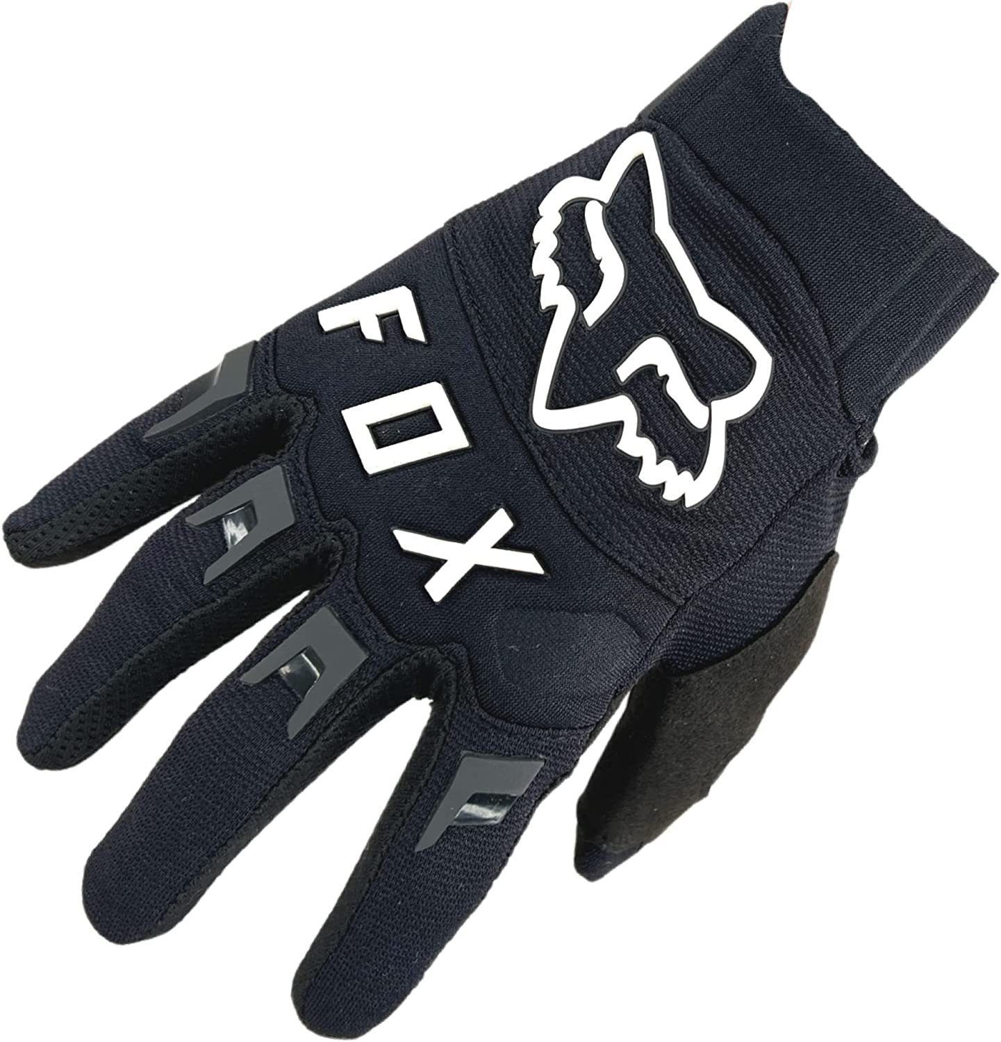 Fox Handschuhe Racing schwarz /Logo YM Dirtpaw Fox Glove weiß Youth Motorradhandschuhe