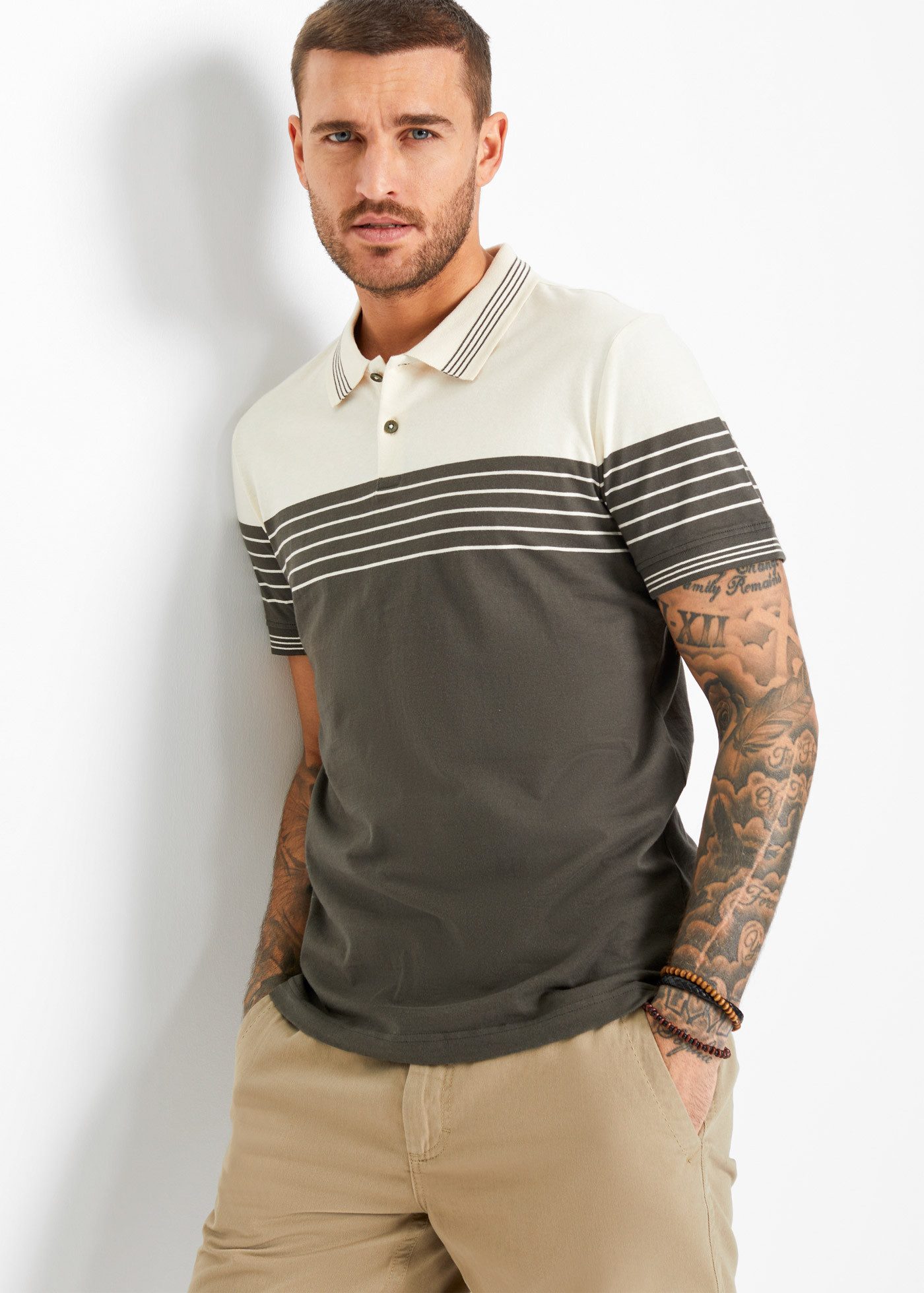 bonprix Poloshirt Regular Fit, Kurzarm, aus Baumwoll-Jersey