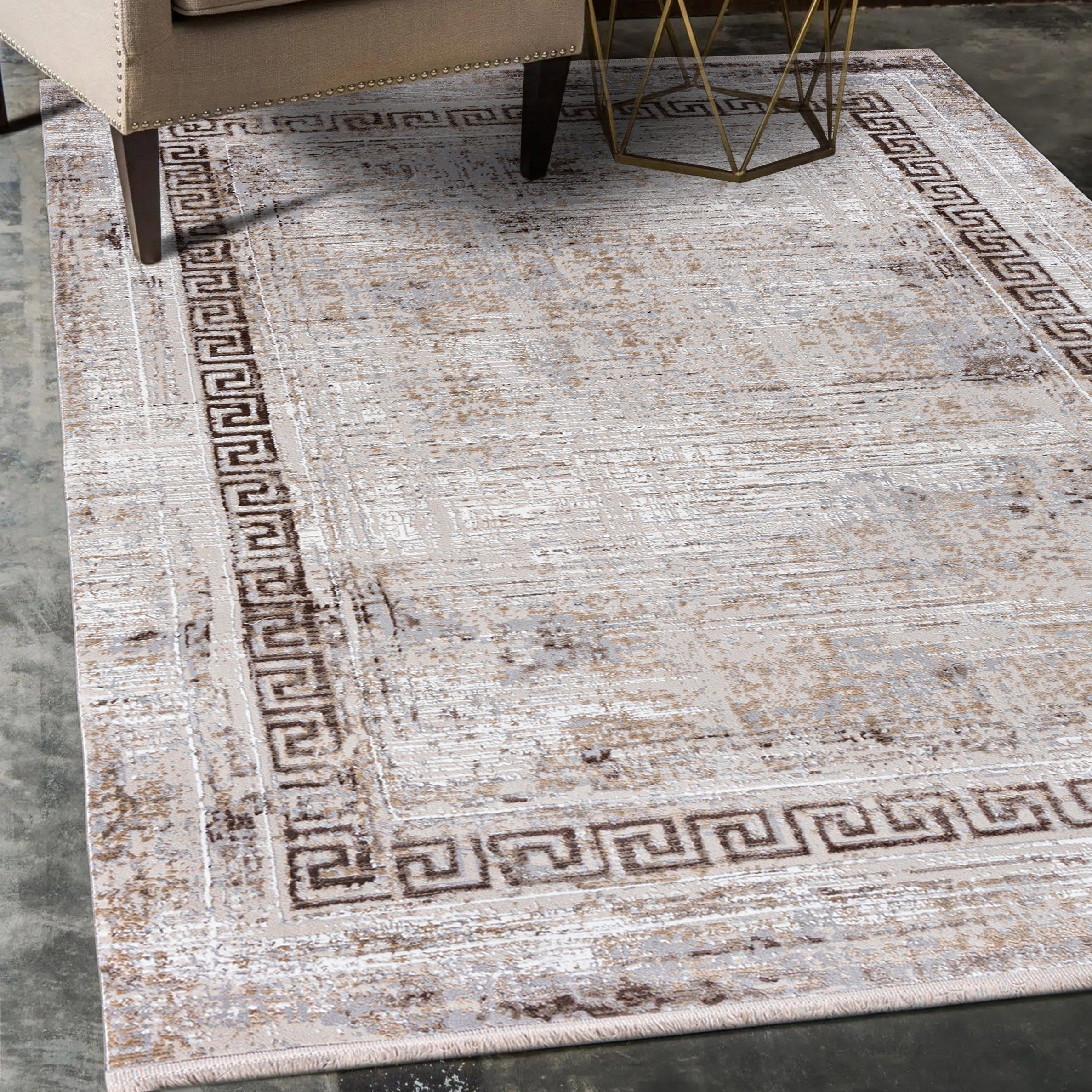 Mazovia Orientteppich Orientalisch Teppich mit Fransen, 80 x 150 cm, Kurzfl günstig online kaufen