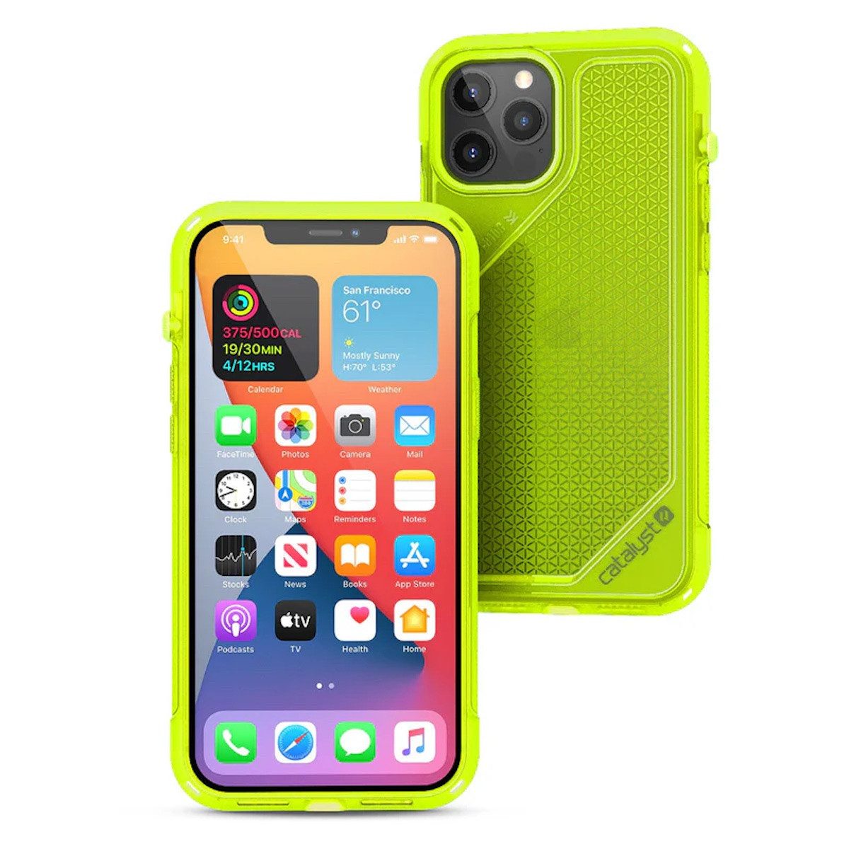 Catalyst Smartphone-Hülle Vibe Case, für iPhone 12 Pro Max, Neon Gelb